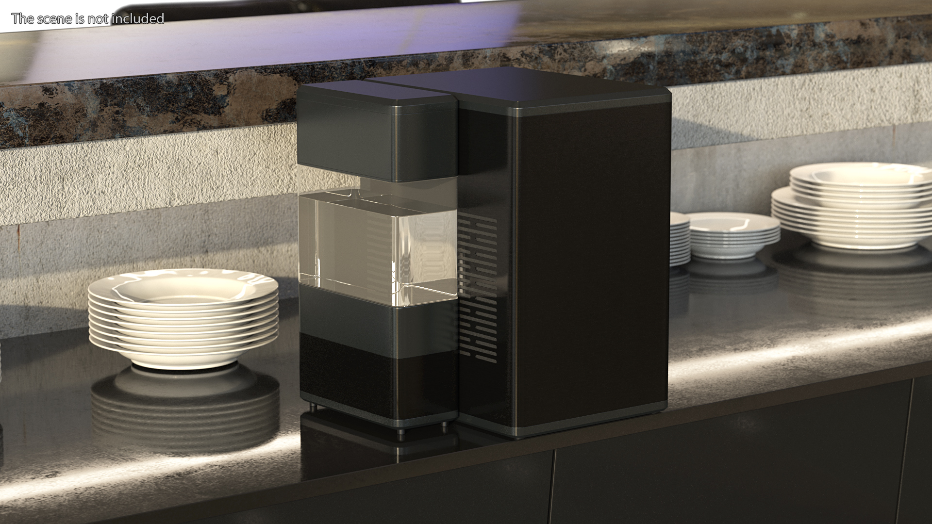 GE Profile Opal Countertop Nugget Ice Maker Black 3D model