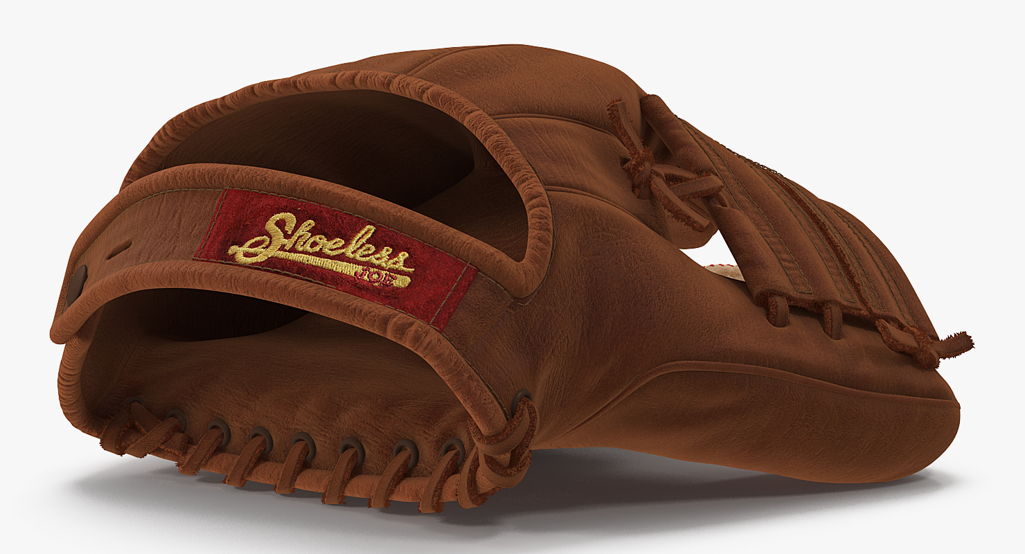 3D Vintage Baseball Glove and Ball