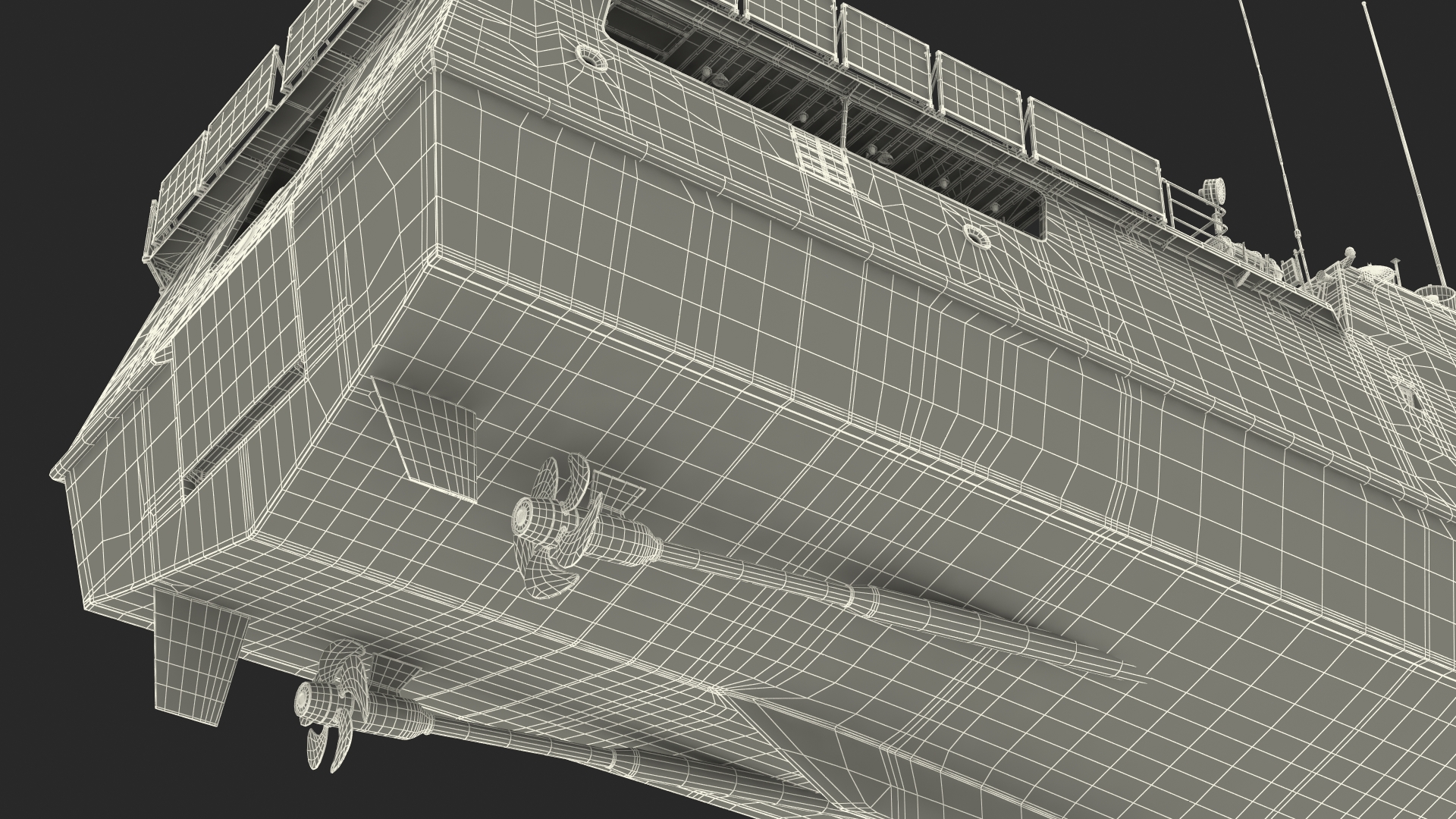 3D Russian Coast Guard Ship 22460 Okhotnik Rigged