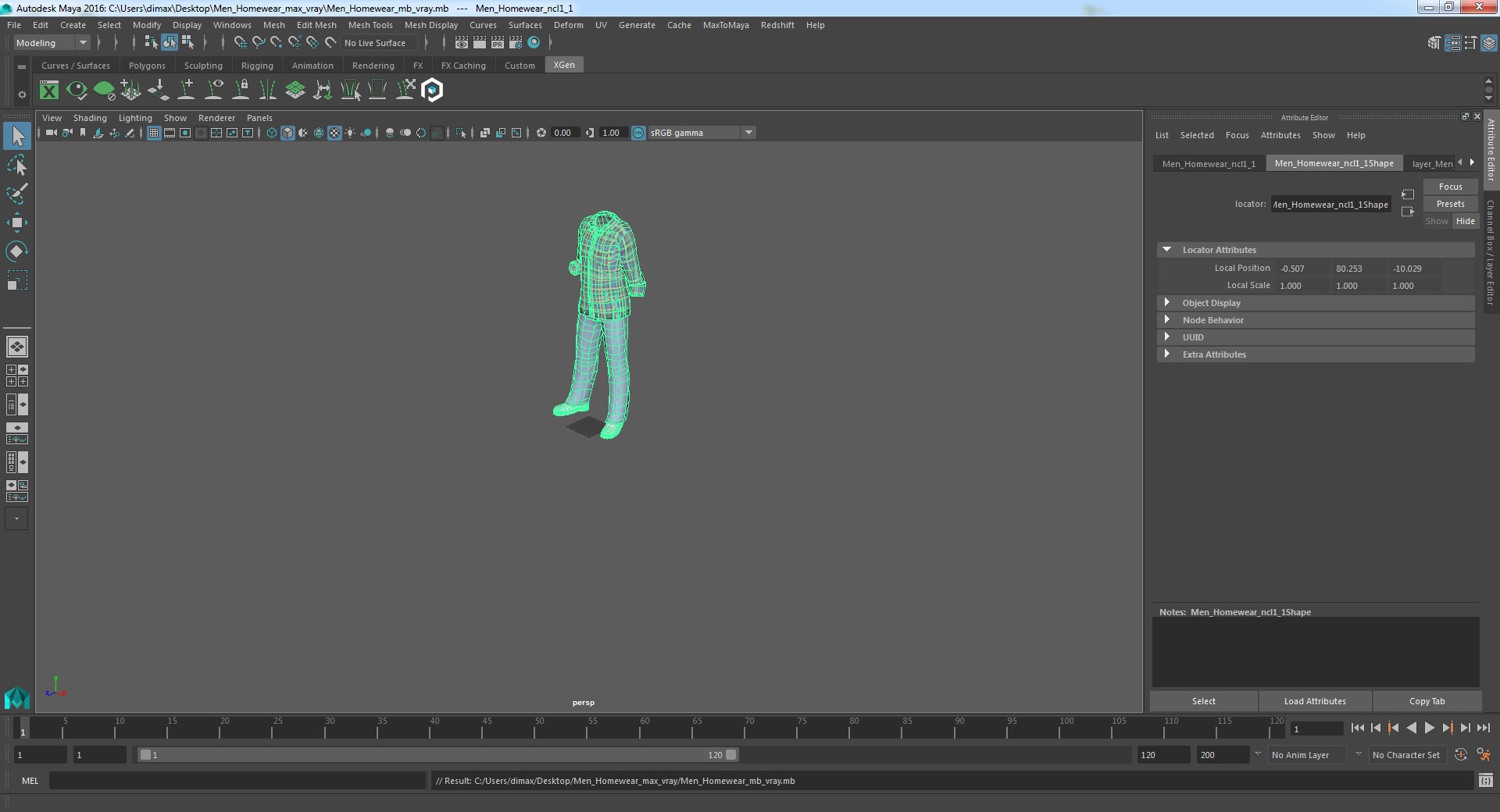 Men Homewear 3D