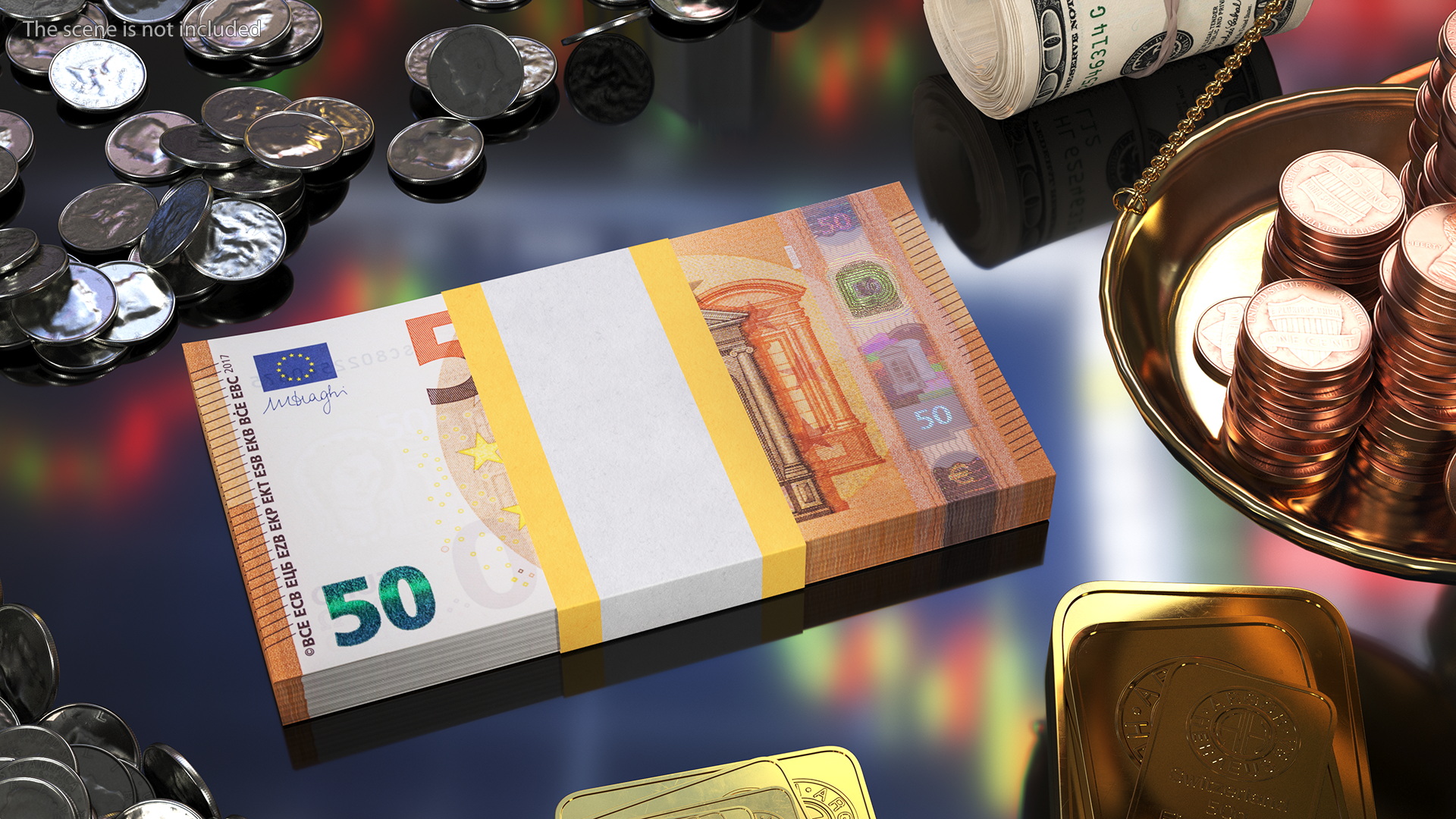 3D Heap of Money model