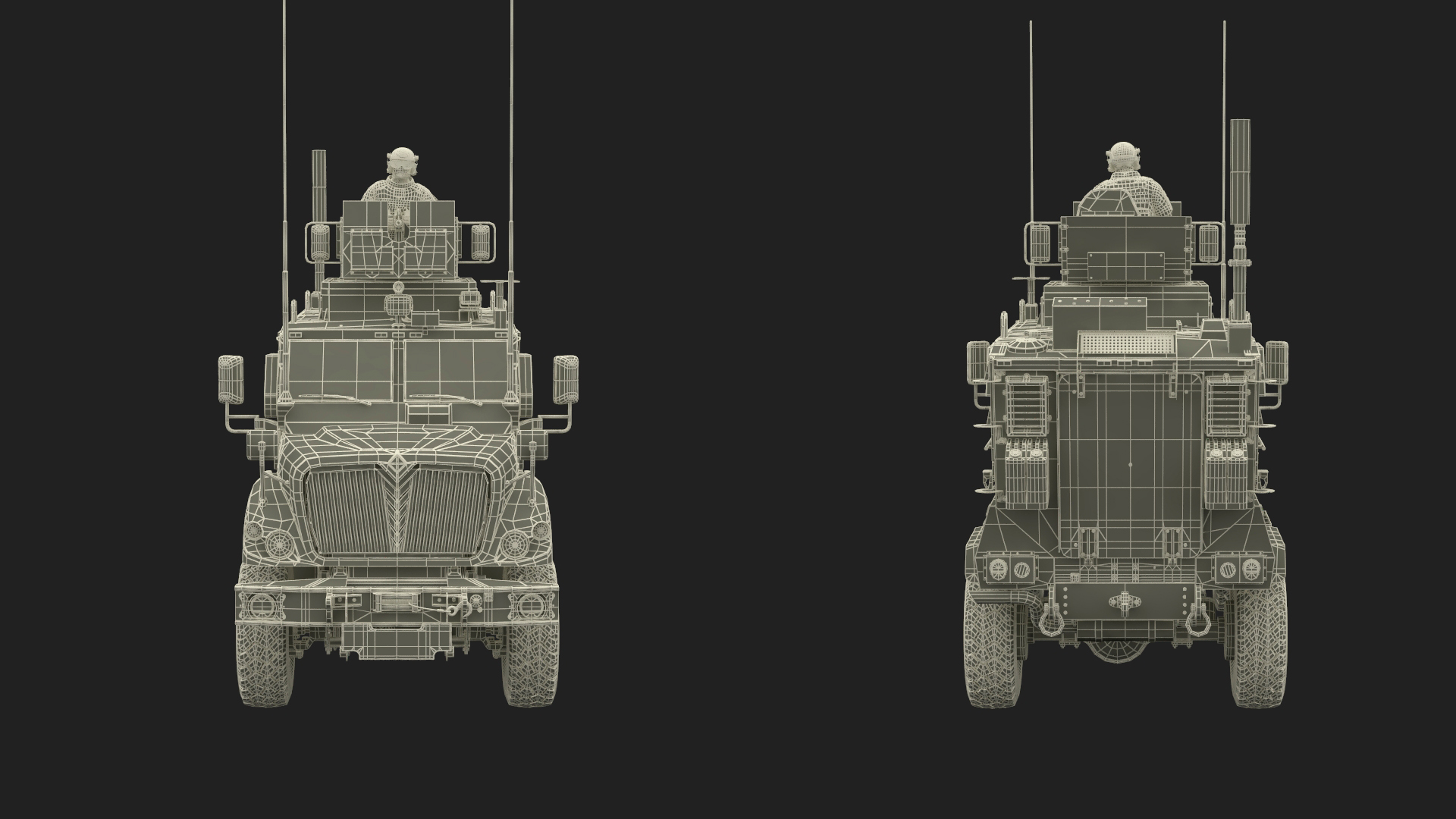 Armored Fighting Vehicle Sandy with Soldiers 3D model