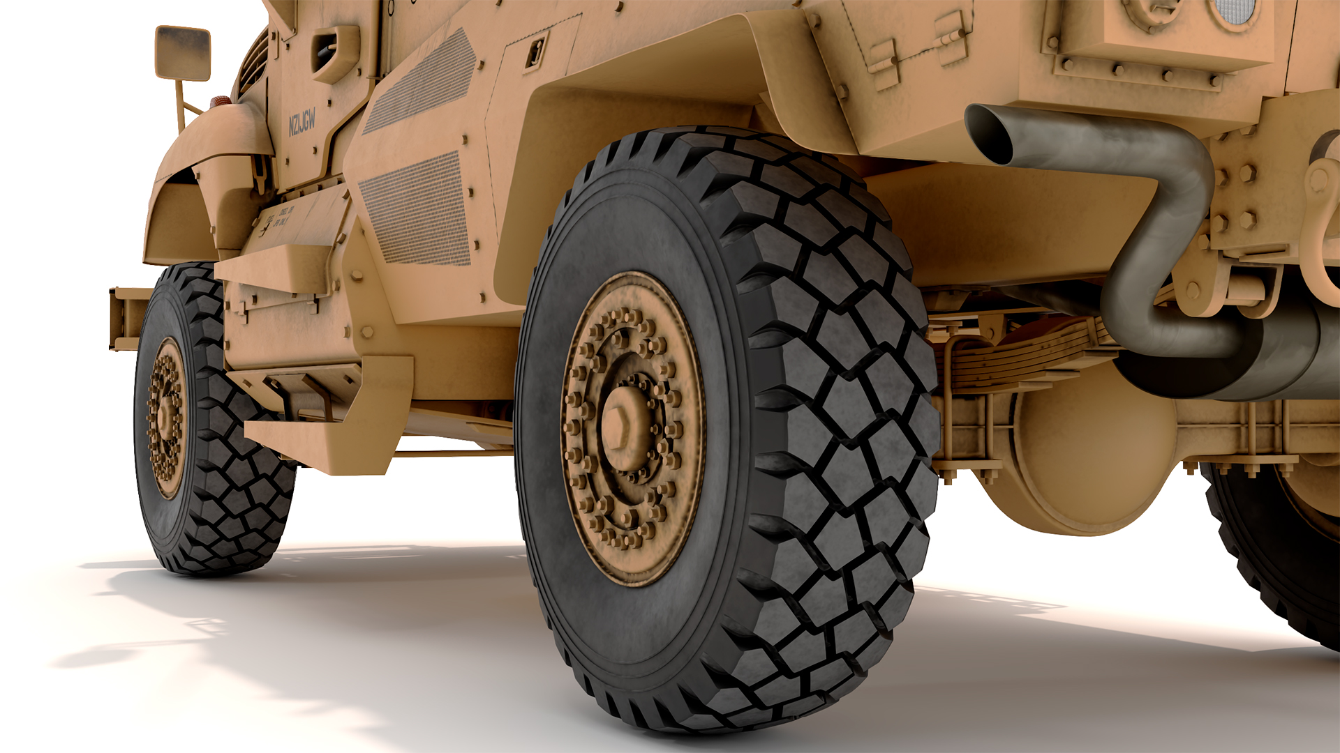 Armored Fighting Vehicle Sandy with Soldiers 3D model