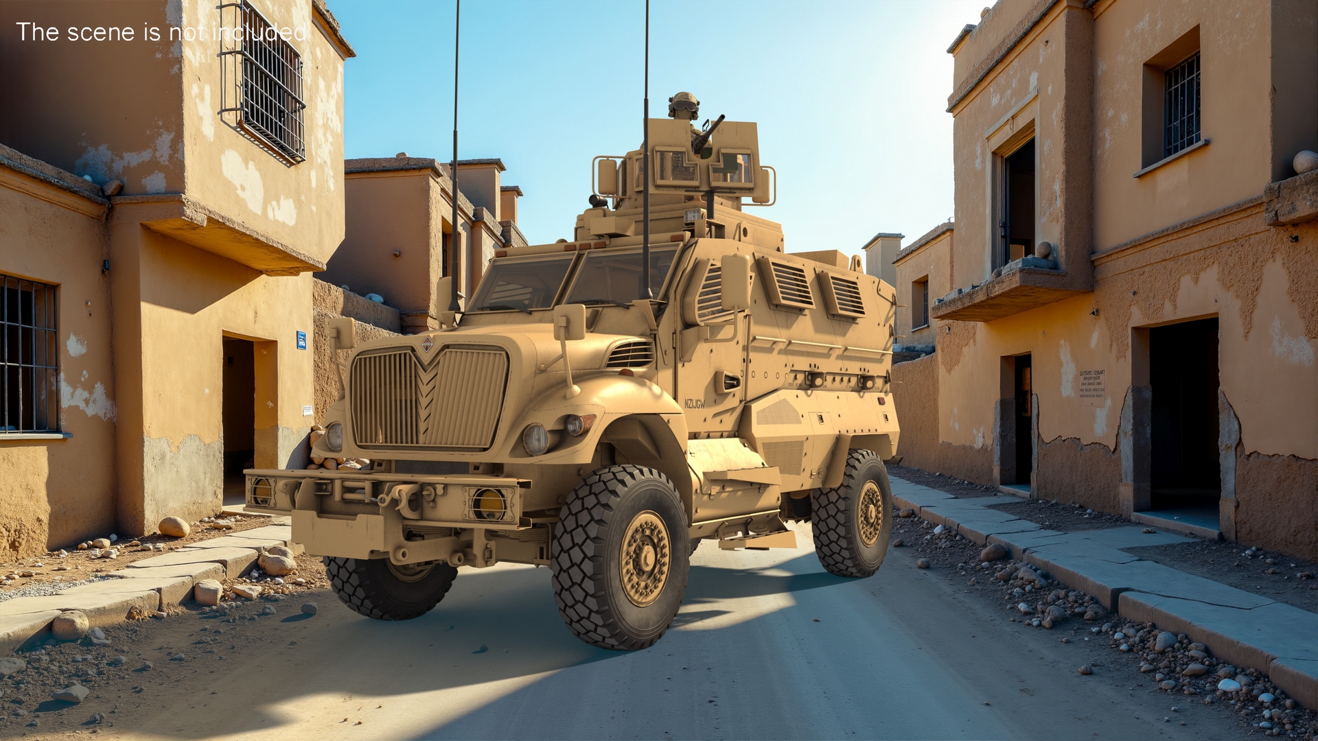 Armored Fighting Vehicle Sandy with Soldiers 3D model