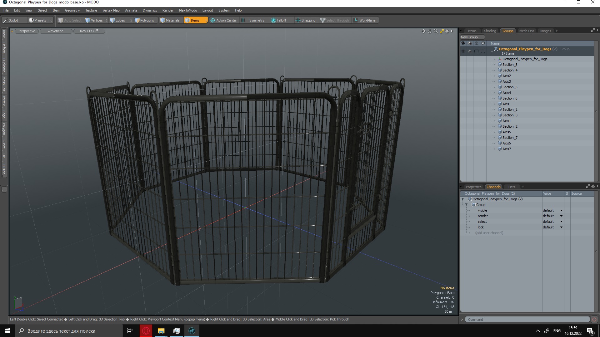3D Octagonal Playpen for Dogs