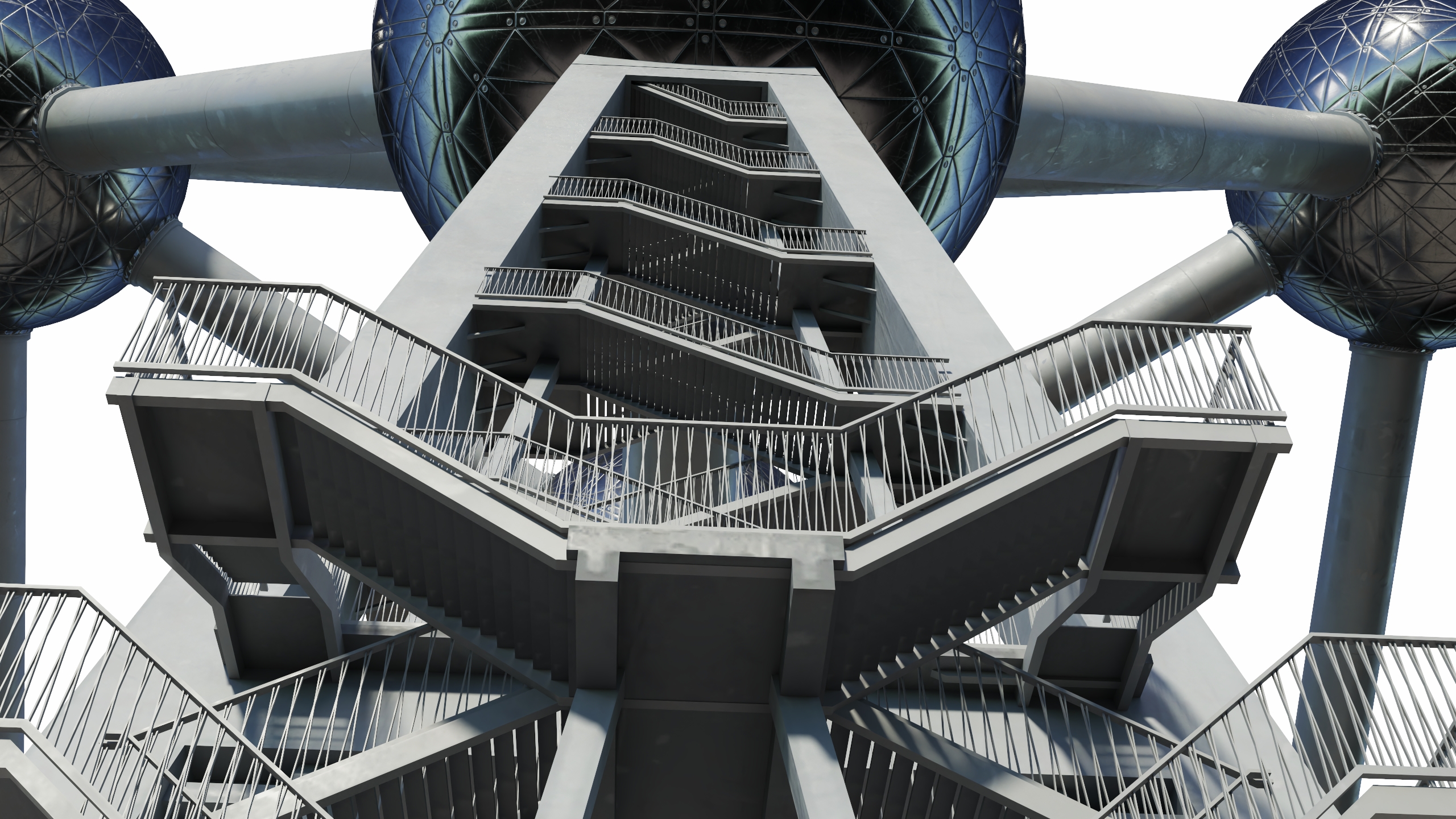 3D Atomium Building in Brussels model