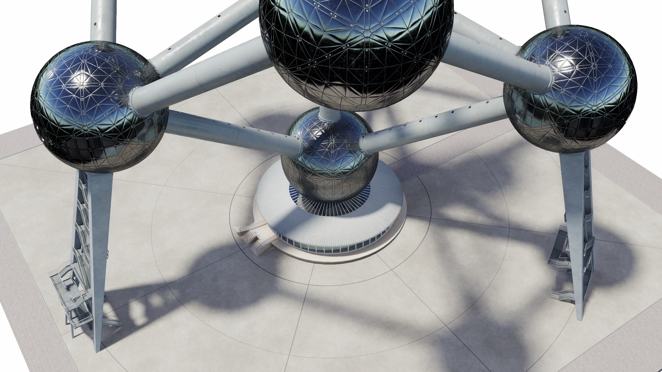3D Atomium Building in Brussels model