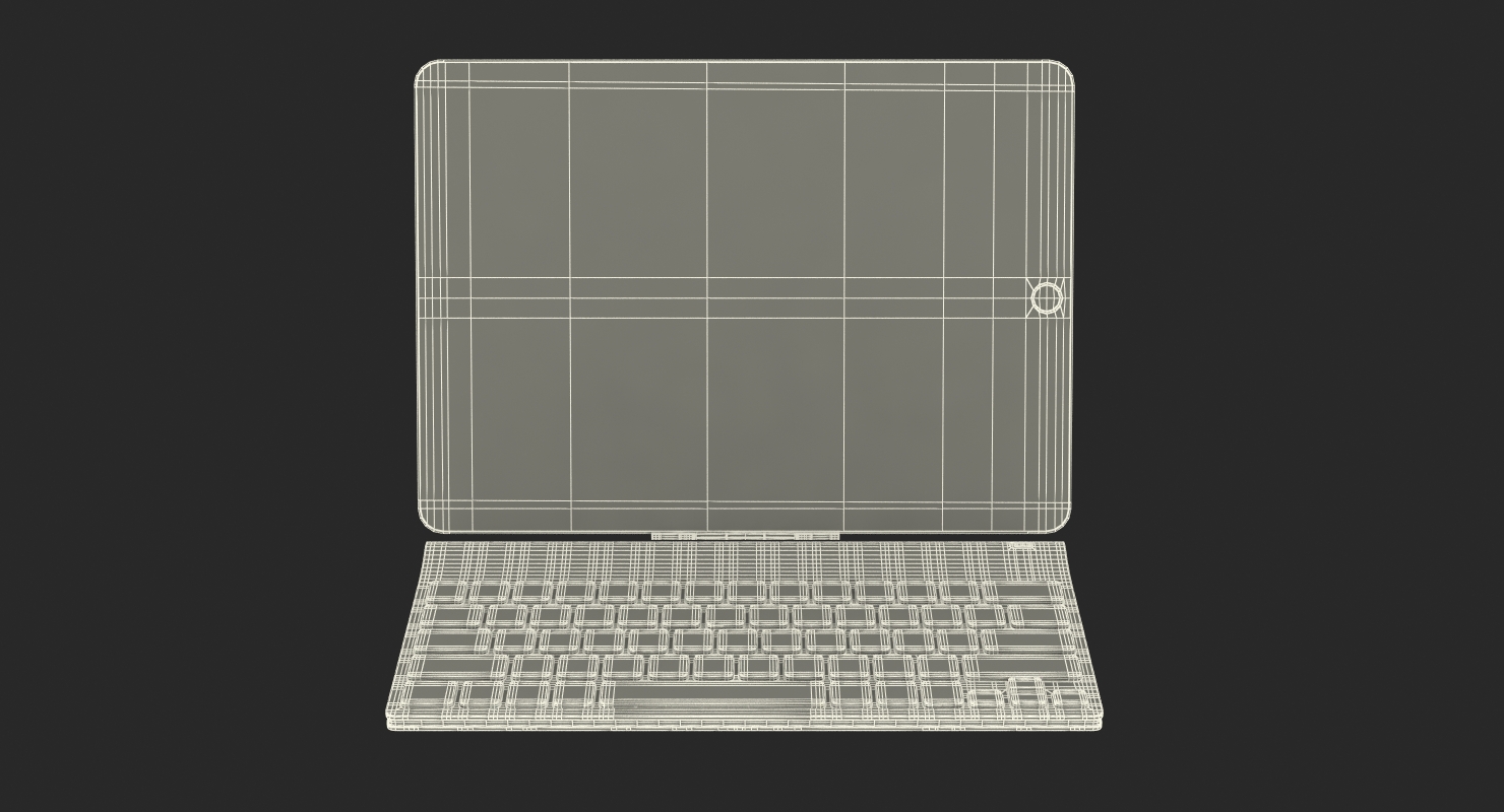 3D Logitech Tablet Keyboard with iPad Pro model