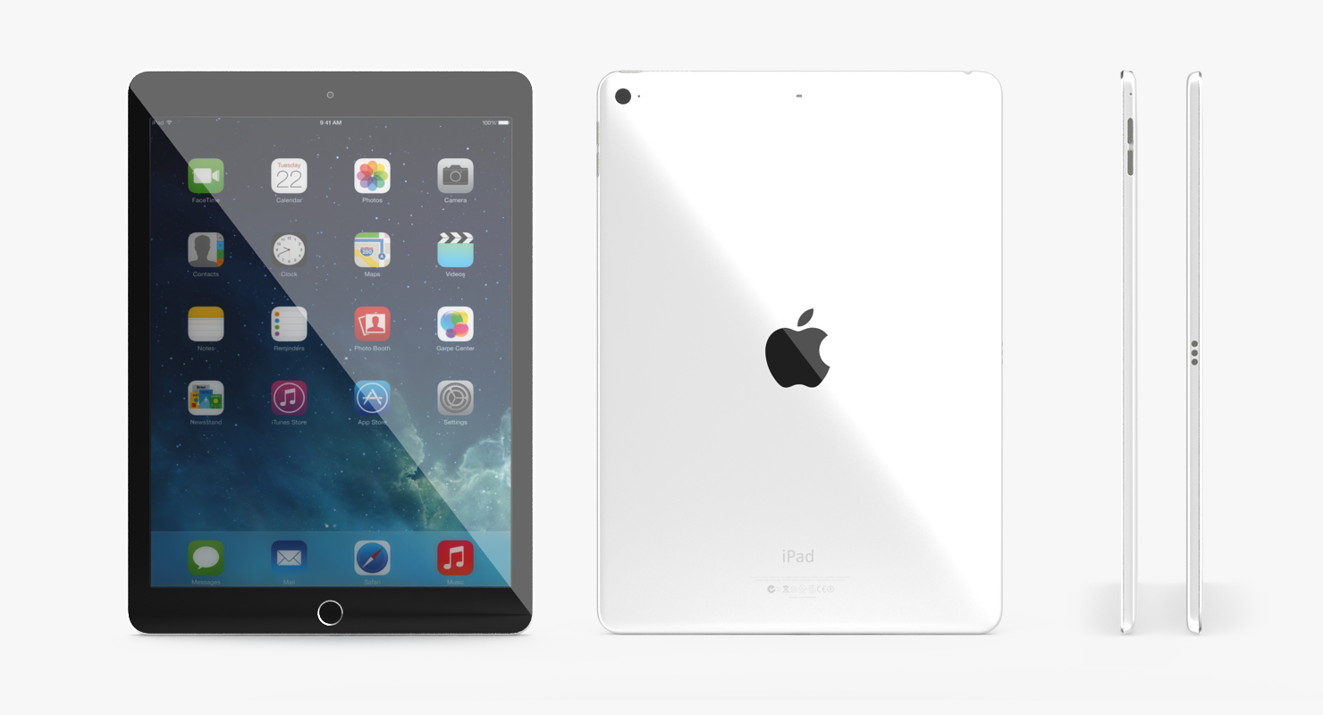 3D Logitech Tablet Keyboard with iPad Pro model