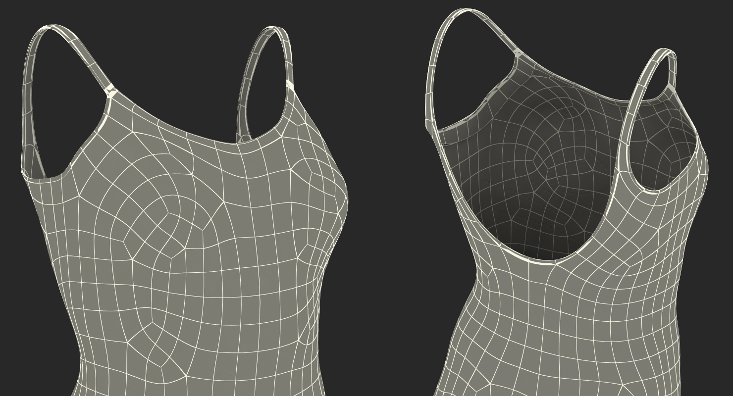 3D model Female Figure Skater Suit