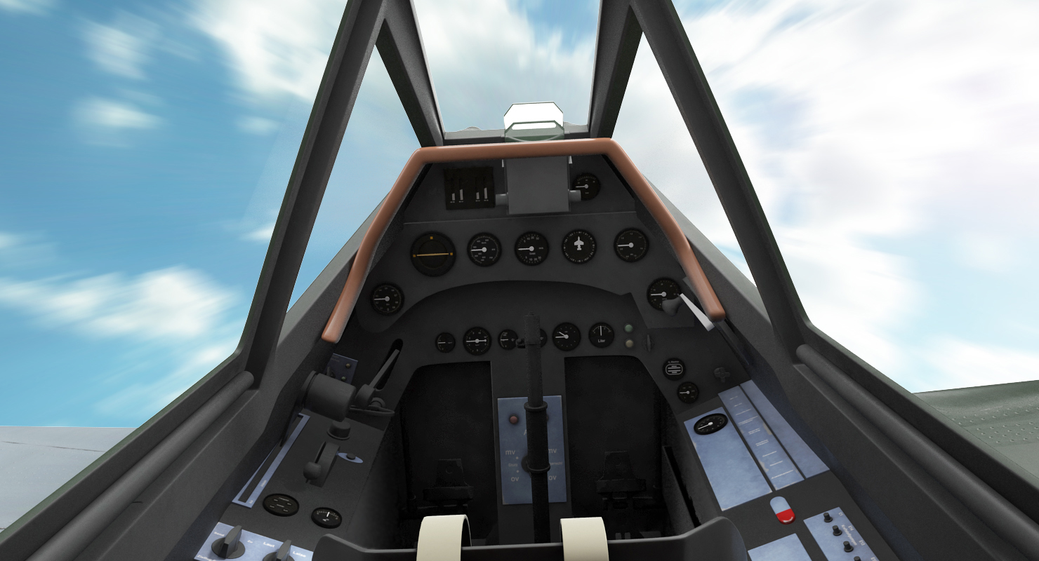 3D model German WWII Fighter Aircraft FW 190