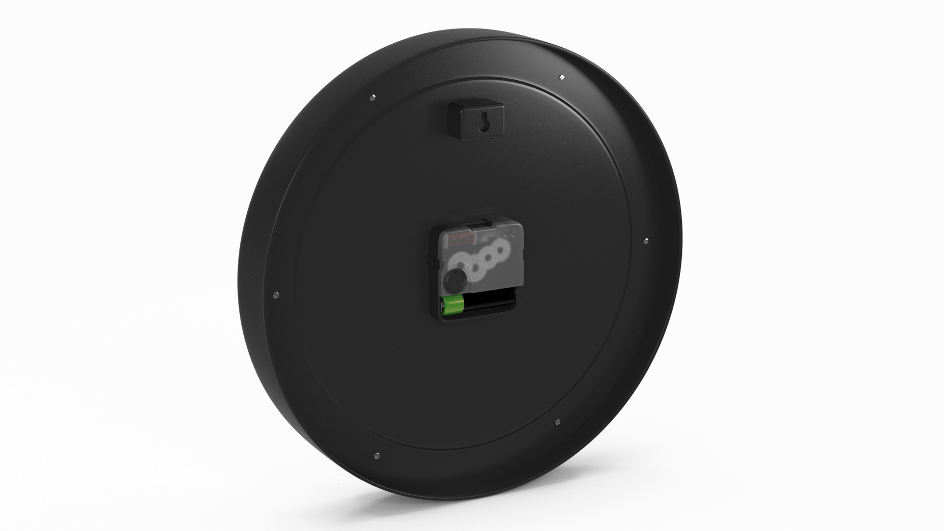 Black Classic Wall Clock 3D model
