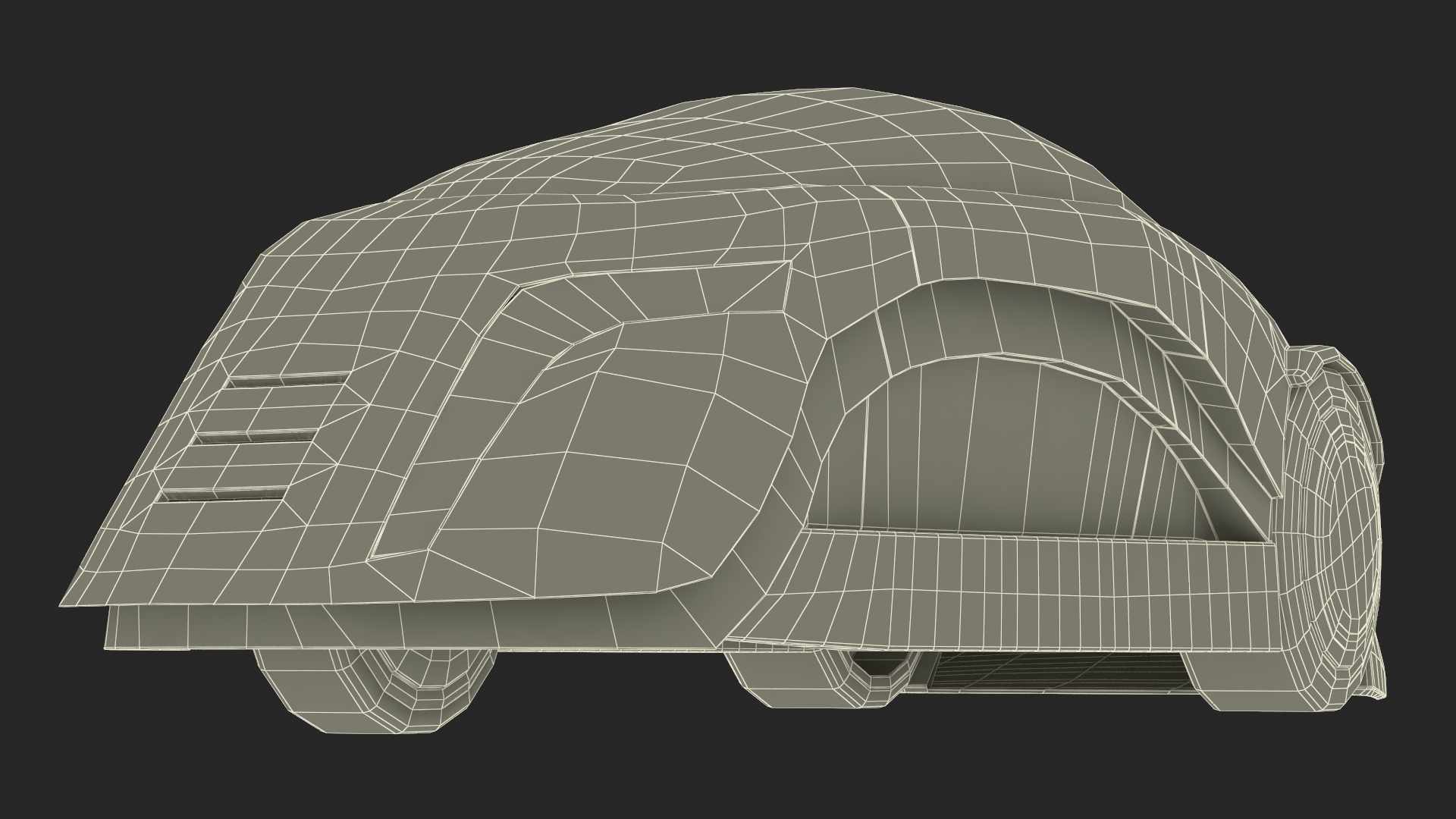 Magic Tricycle Dark Grey 3D model