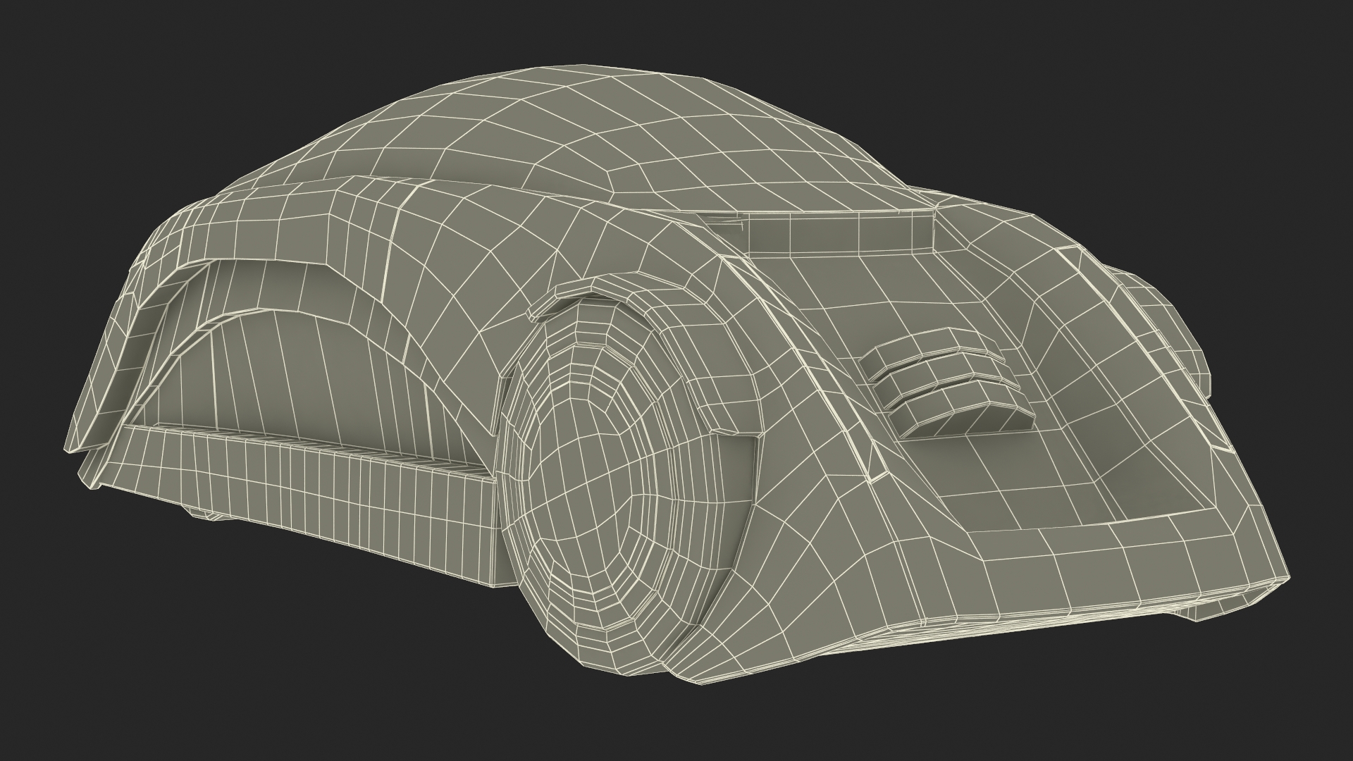 Magic Tricycle Dark Grey 3D model
