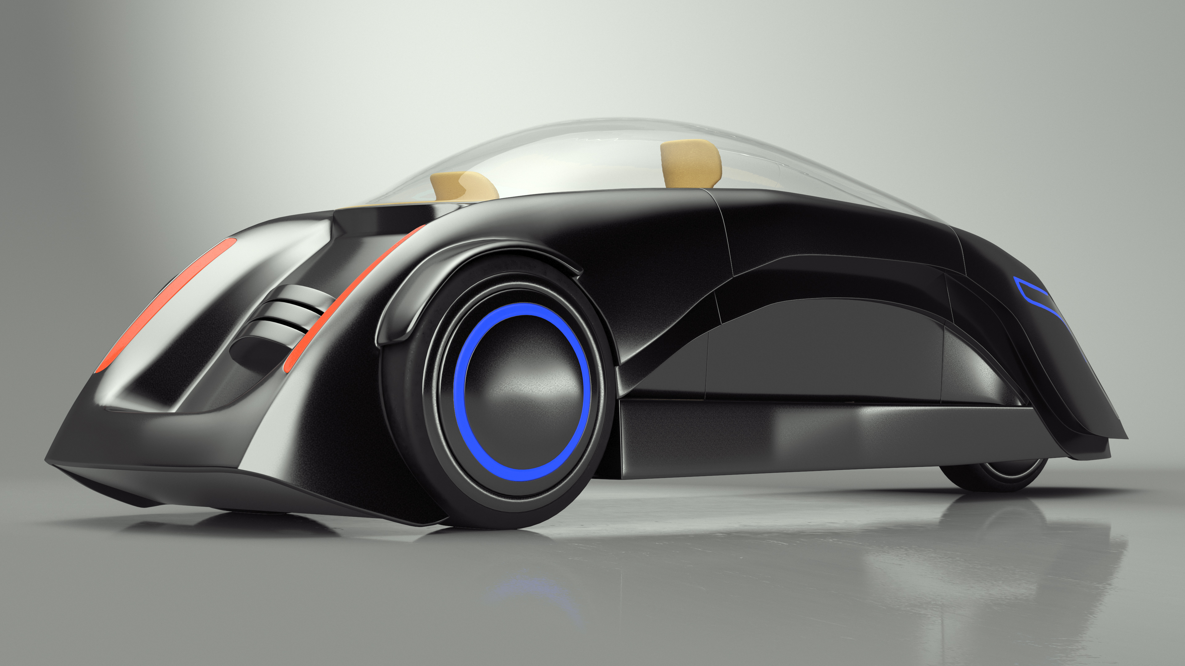 Magic Tricycle Dark Grey 3D model