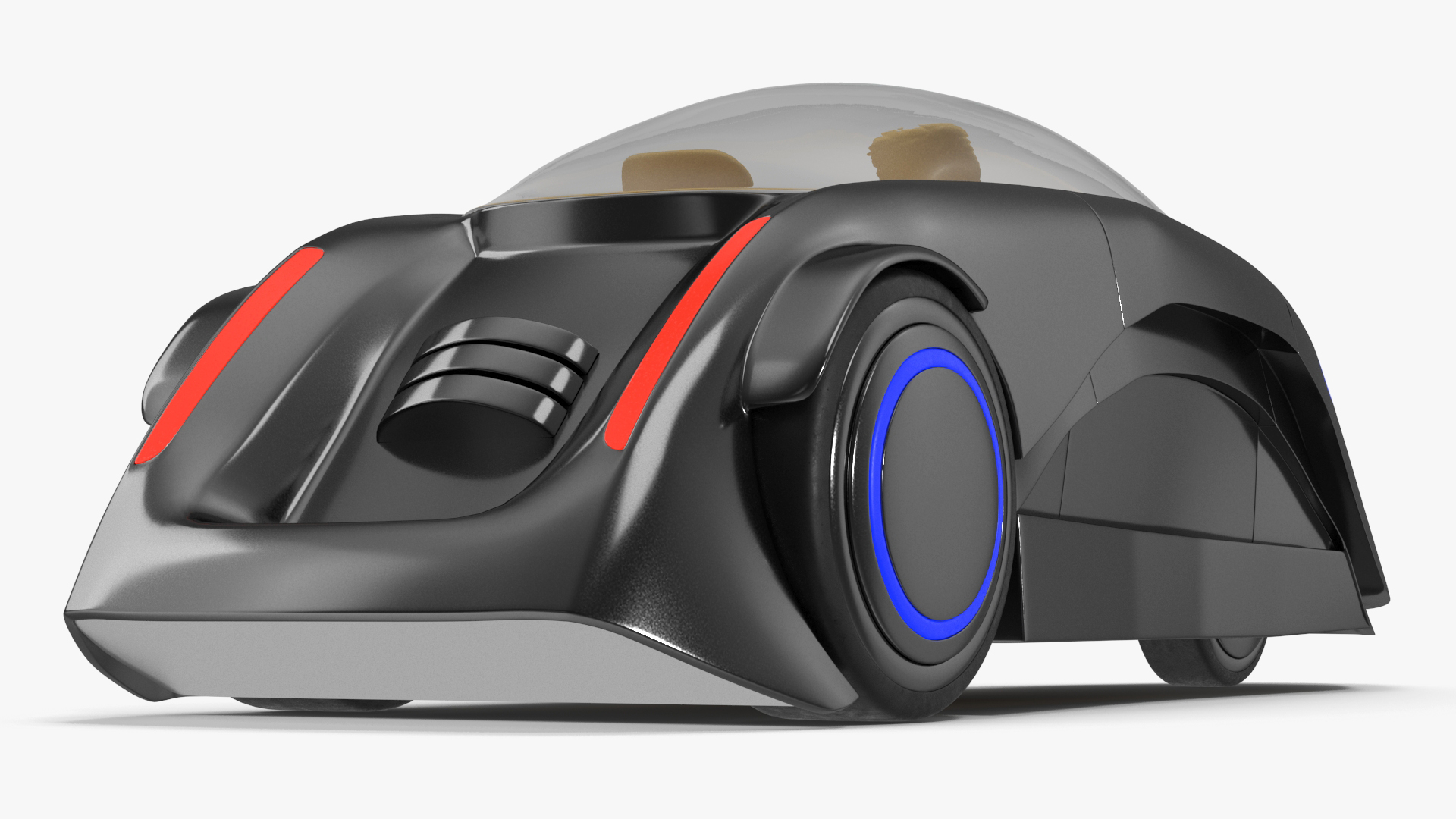 Magic Tricycle Dark Grey 3D model