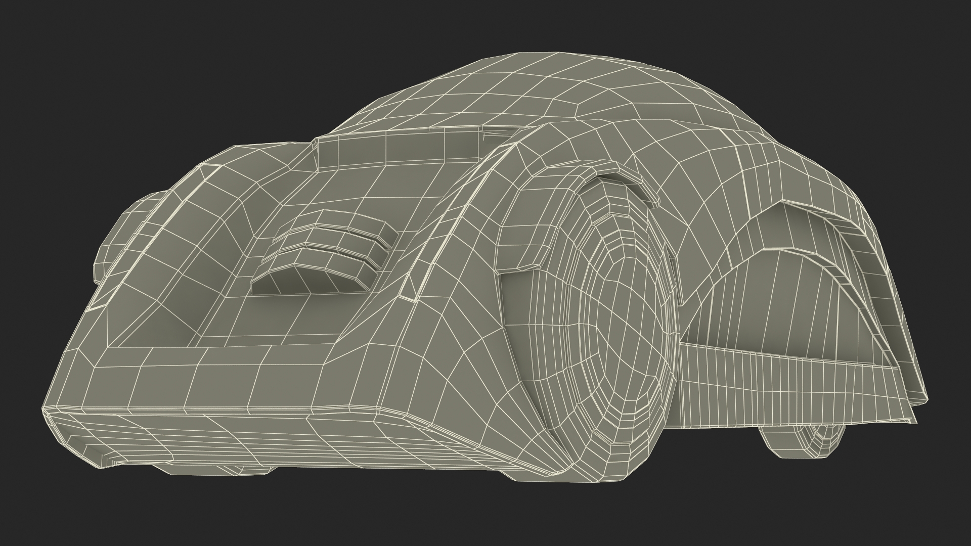 Magic Tricycle Dark Grey 3D model