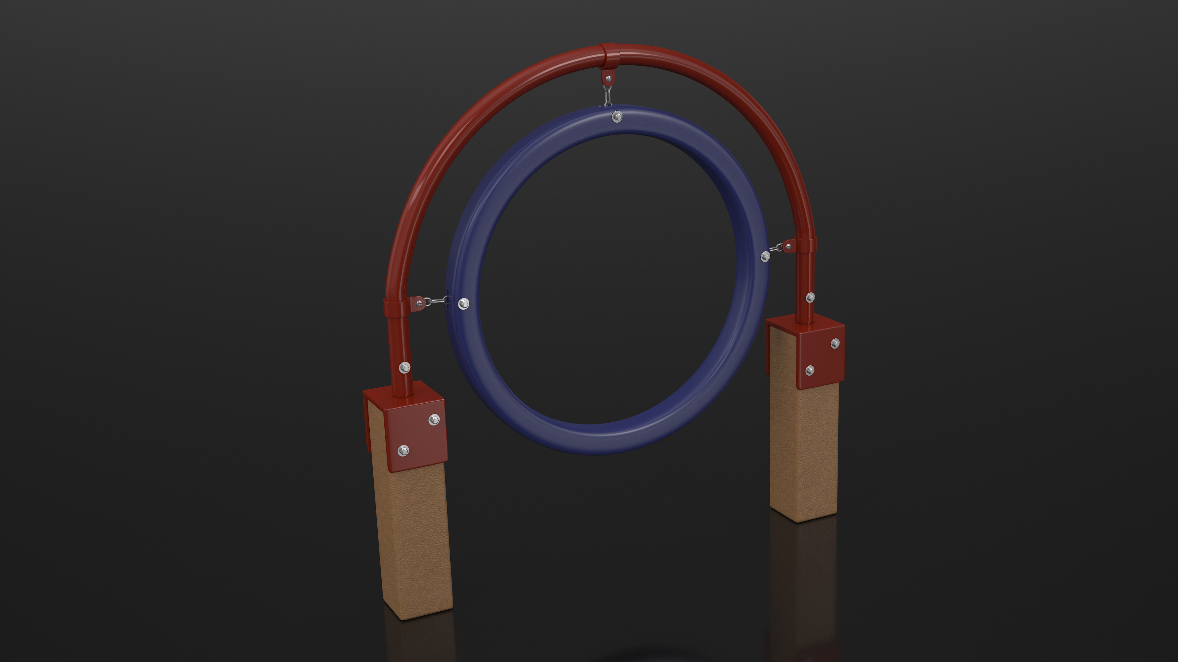 3D Red Hanging Ring for Dog Training Park model