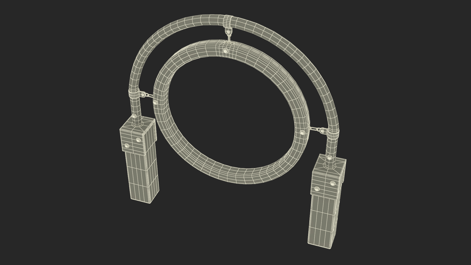 3D Red Hanging Ring for Dog Training Park model