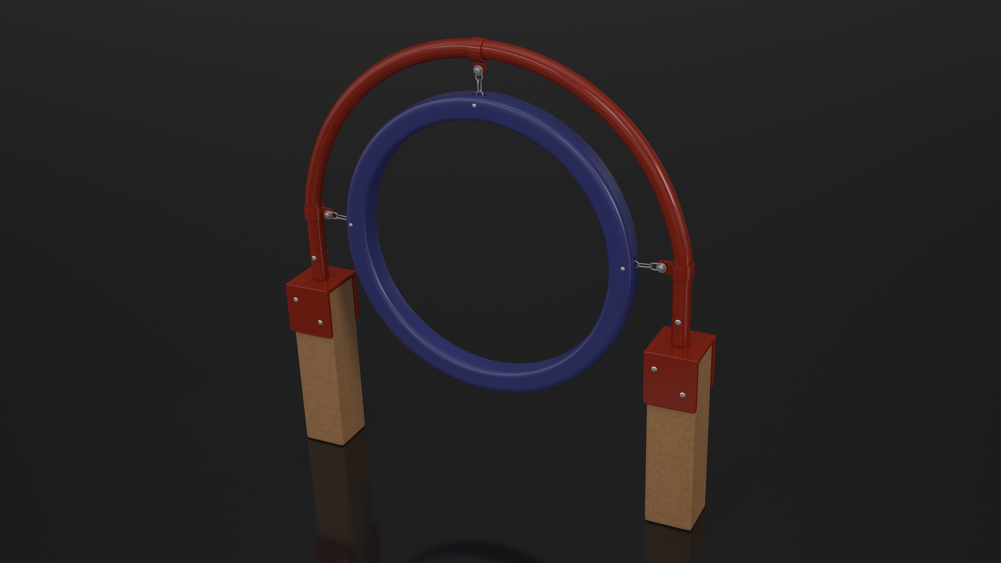 3D Red Hanging Ring for Dog Training Park model