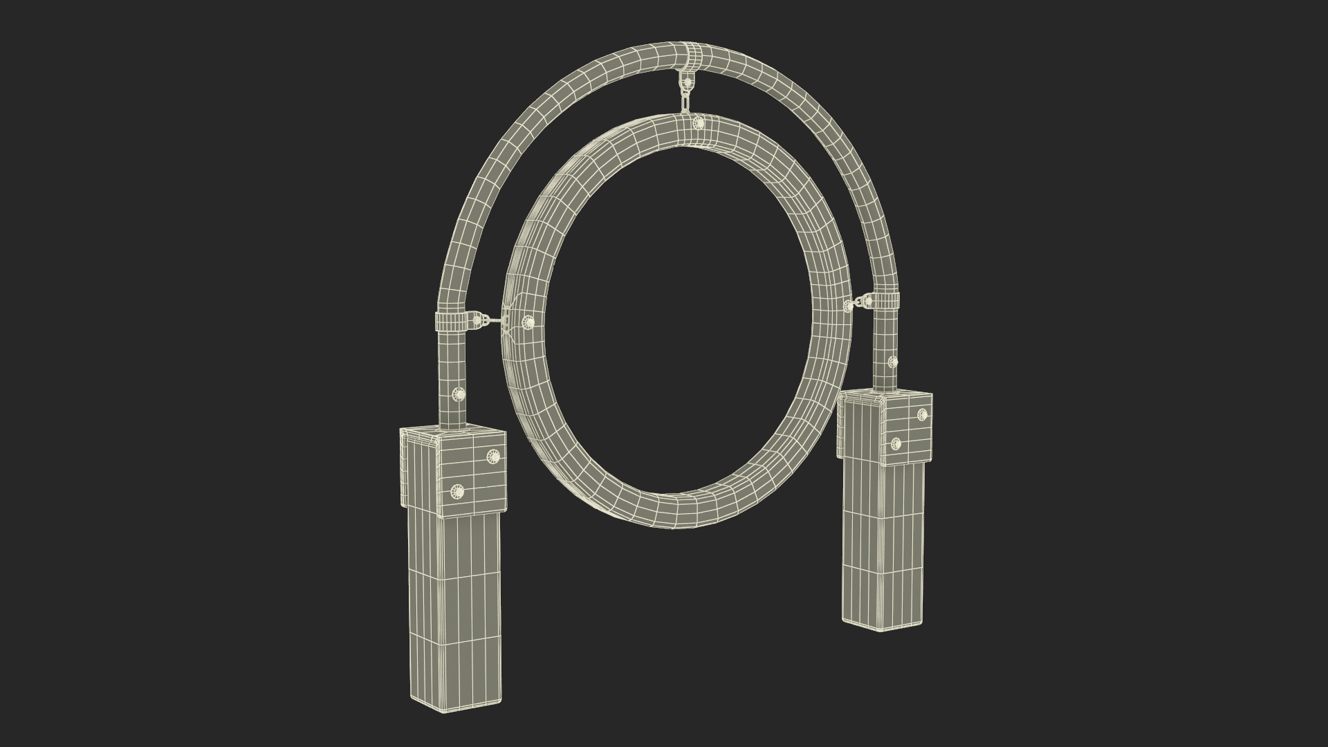 3D Red Hanging Ring for Dog Training Park model