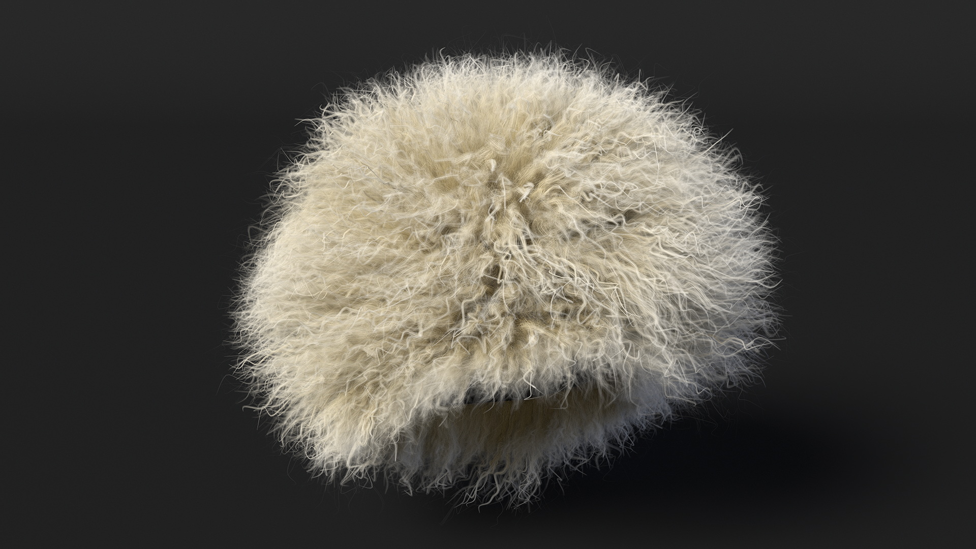 3D Papakha Caucasian Hat White Fur