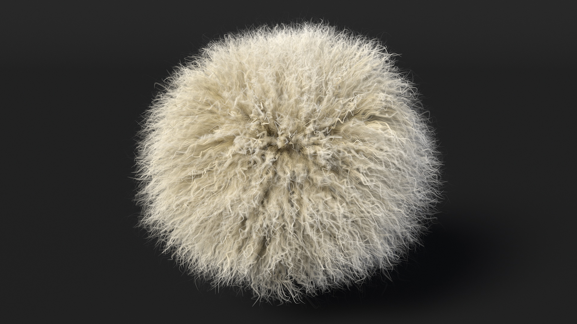 3D Papakha Caucasian Hat White Fur