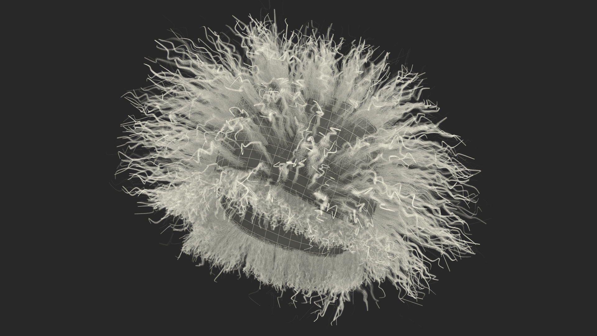 3D Papakha Caucasian Hat White Fur