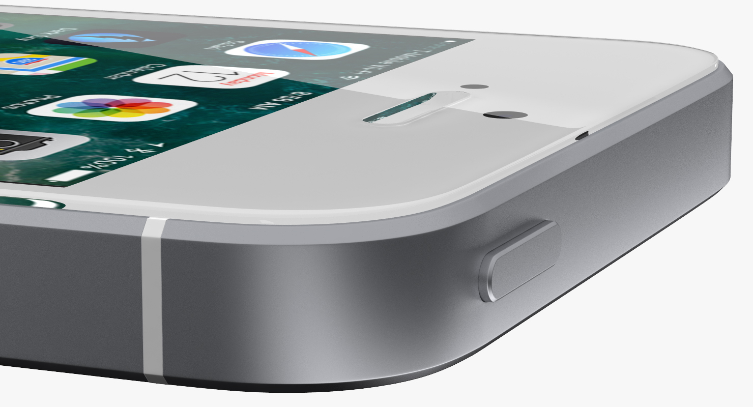 iPhone SE Gray 3D model