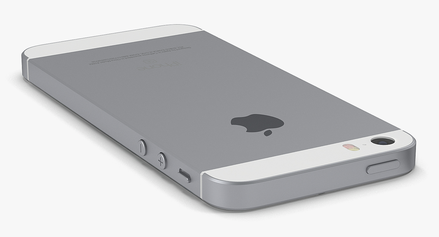 iPhone SE Gray 3D model
