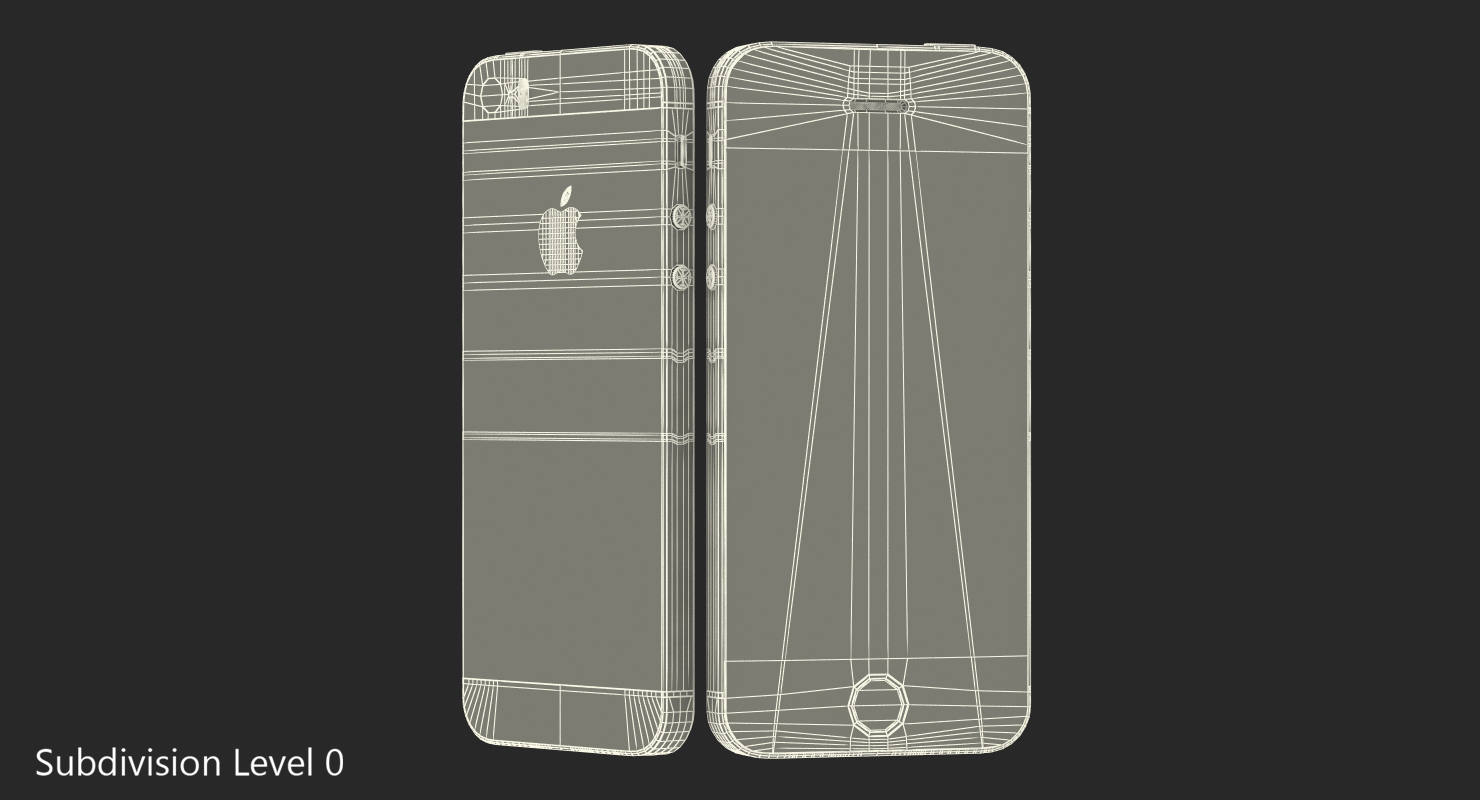 iPhone SE Gray 3D model