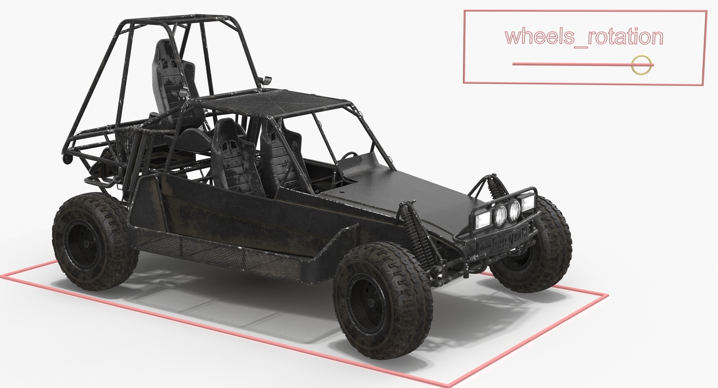 3D Chenowth DPV Desert Patrol Vehicle Rigged