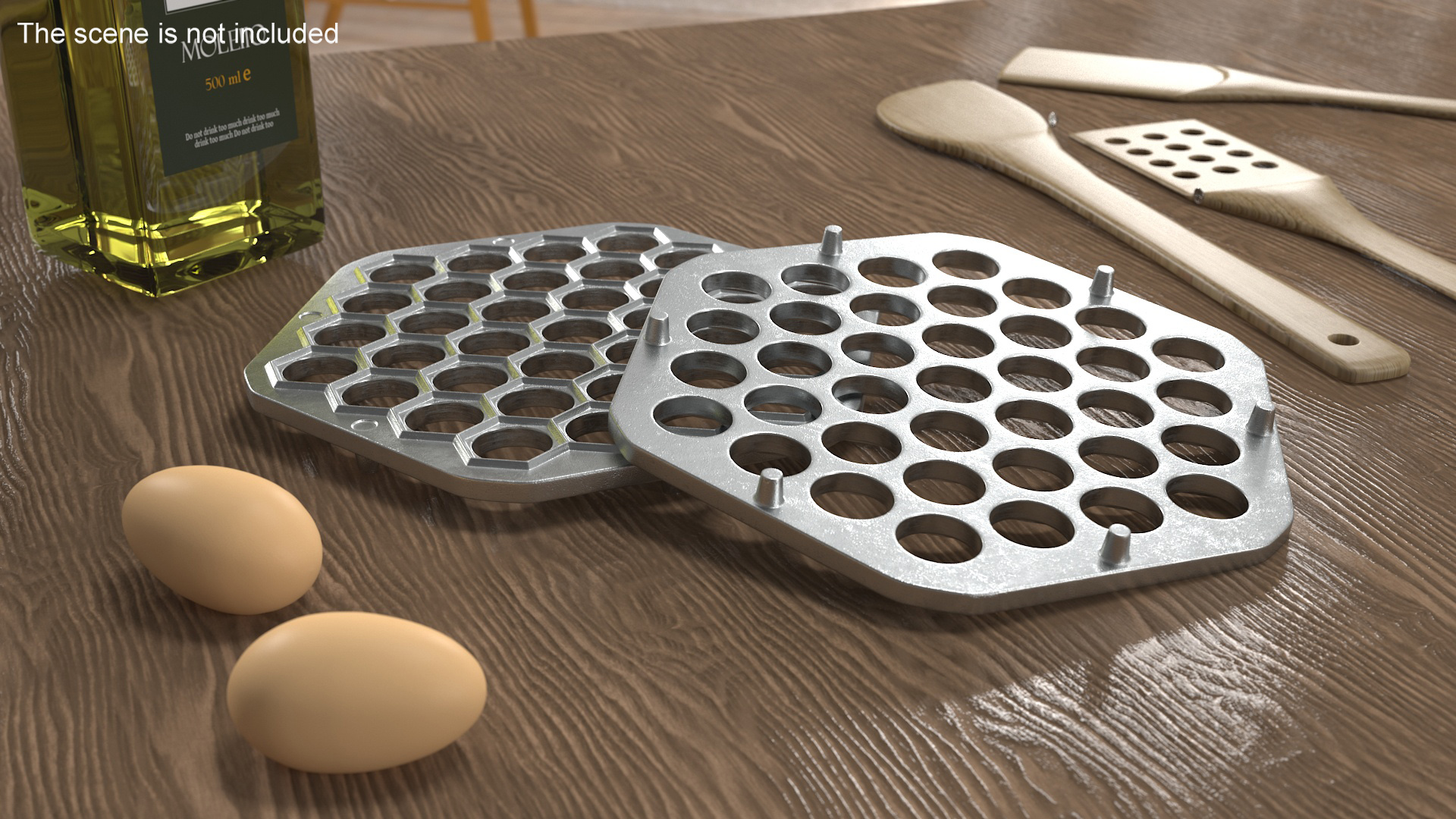 3D Hexagon Dumplings Maker Mold model
