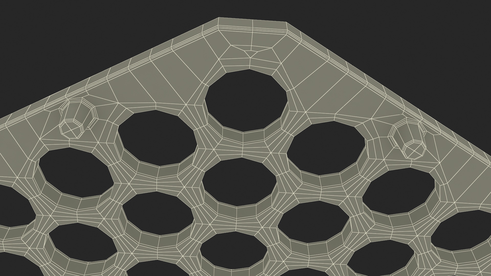 3D Hexagon Dumplings Maker Mold model