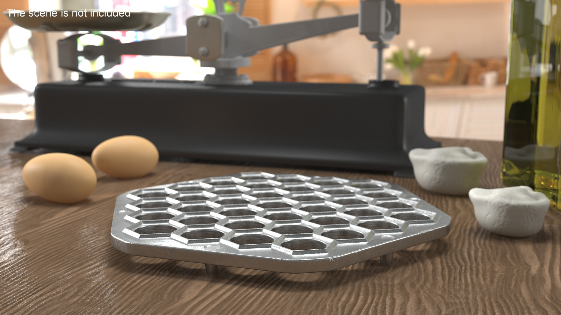3D Hexagon Dumplings Maker Mold model