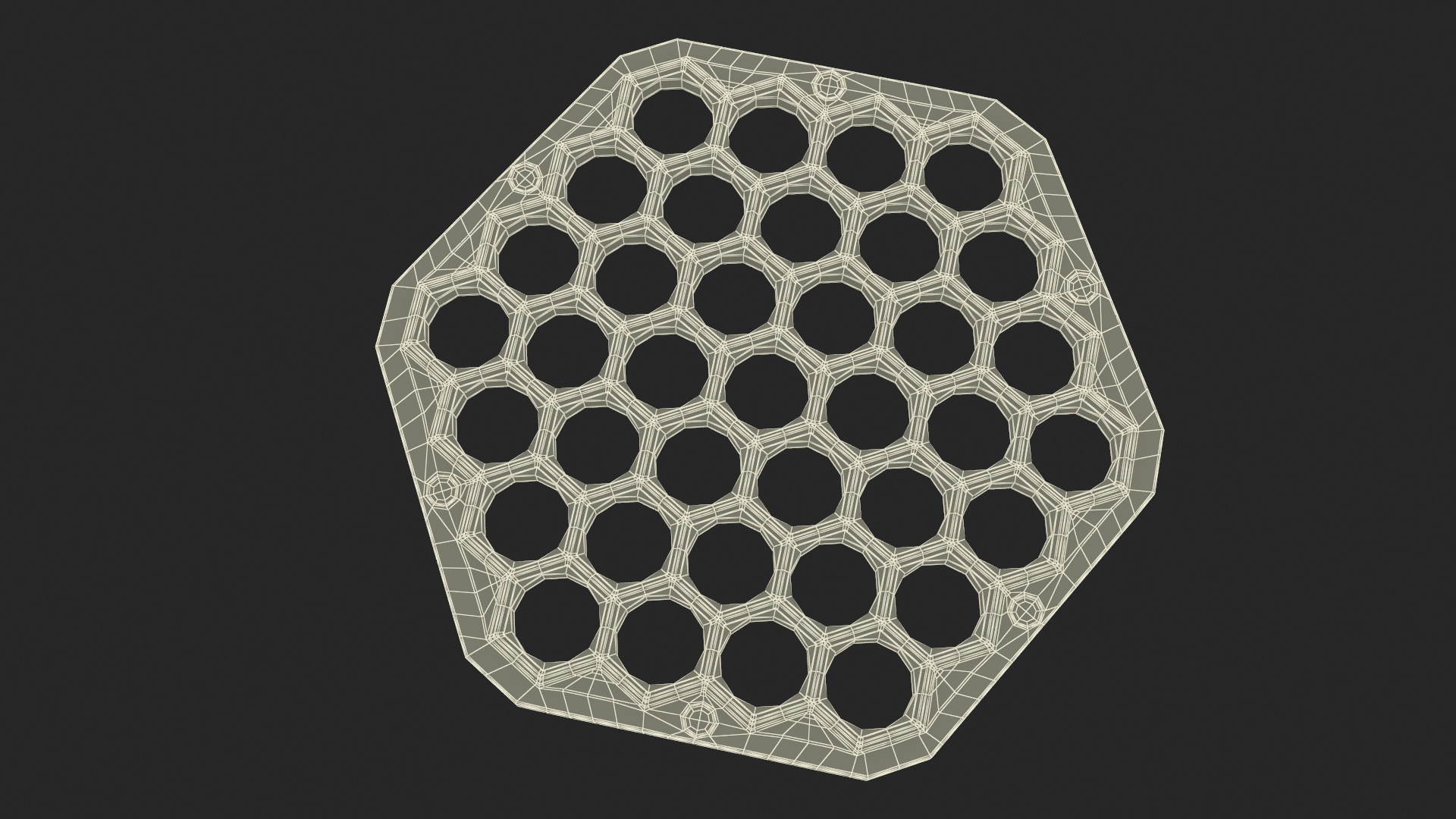 3D Hexagon Dumplings Maker Mold model