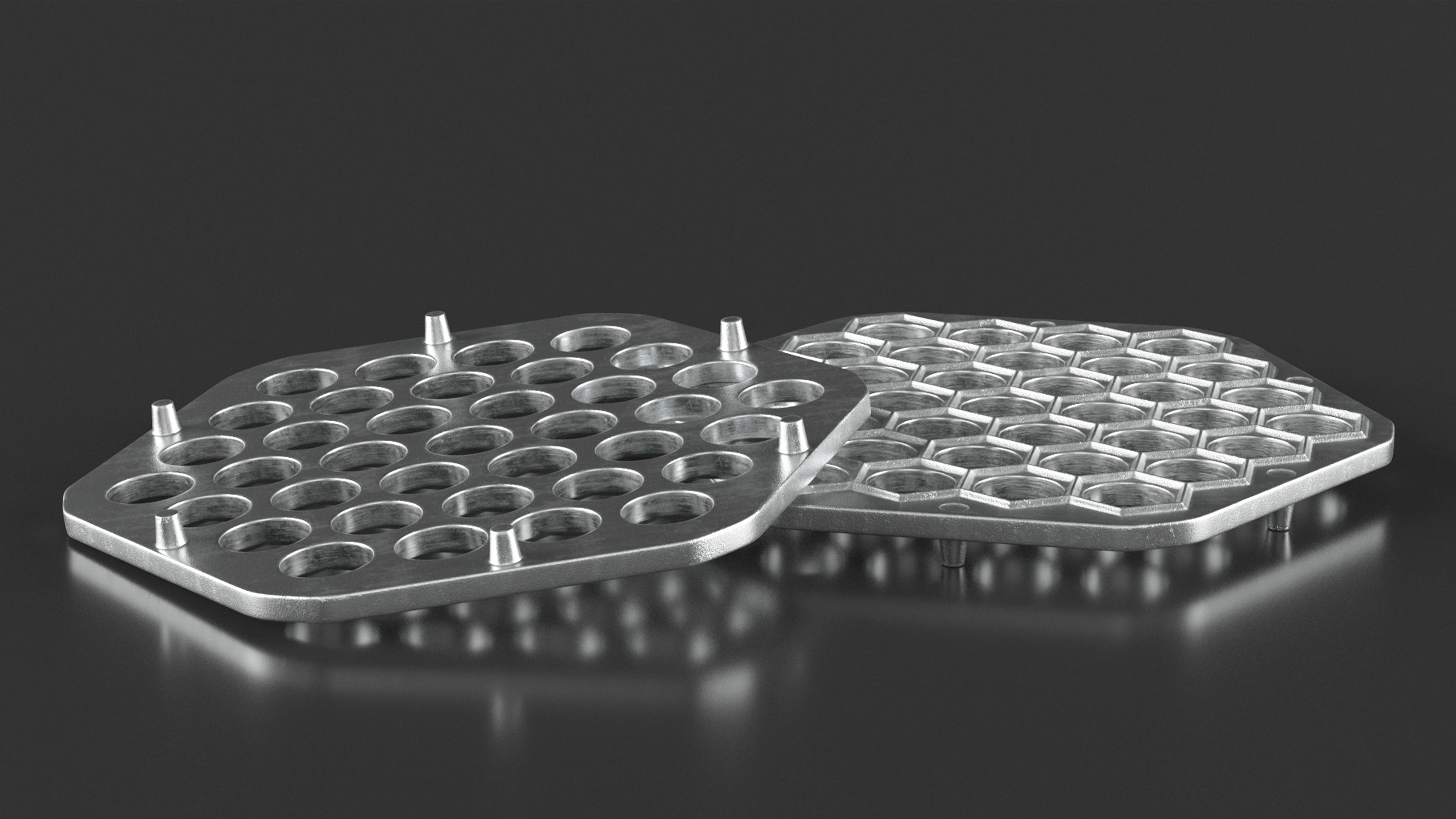 3D Hexagon Dumplings Maker Mold model