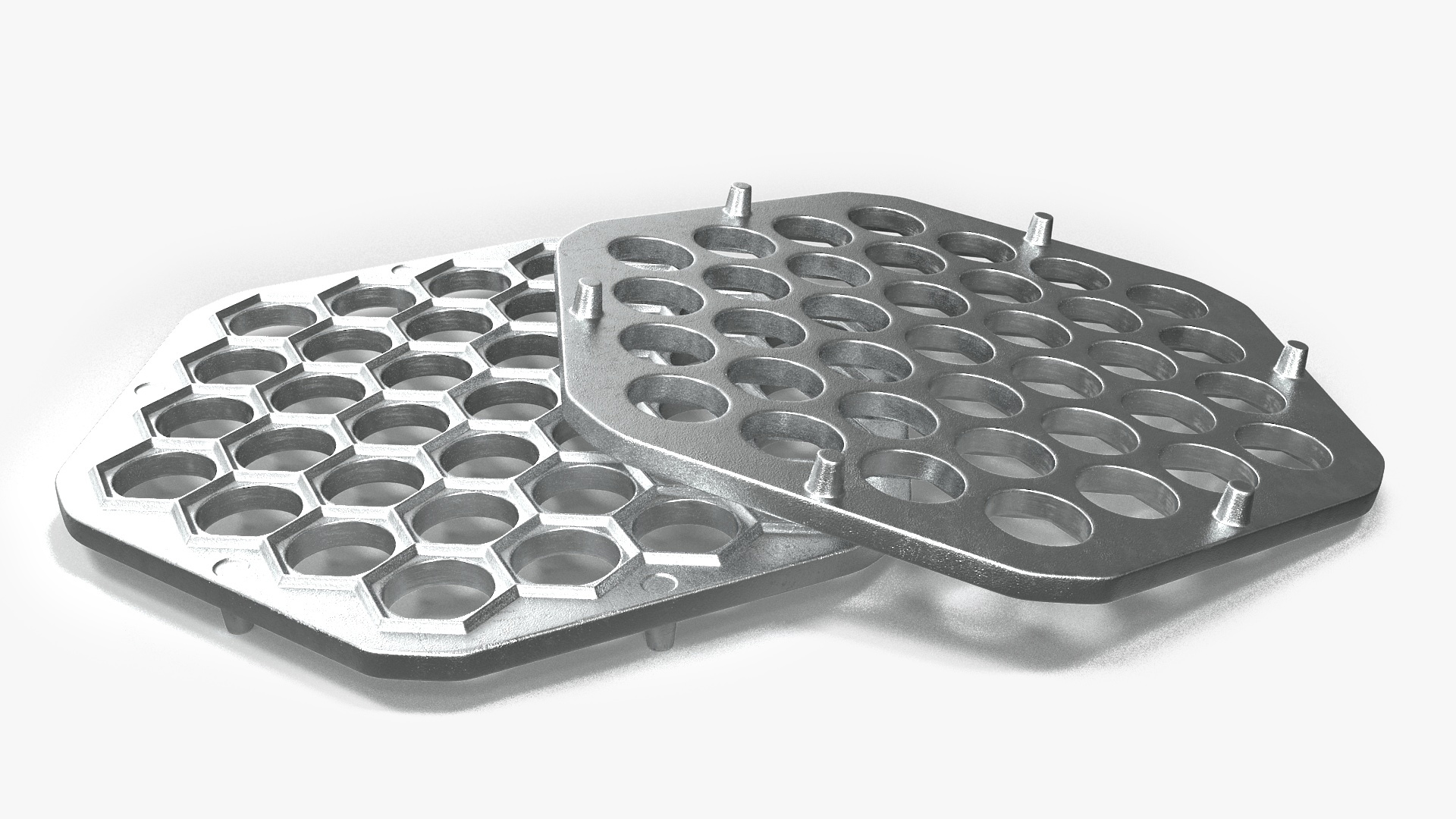 3D Hexagon Dumplings Maker Mold model