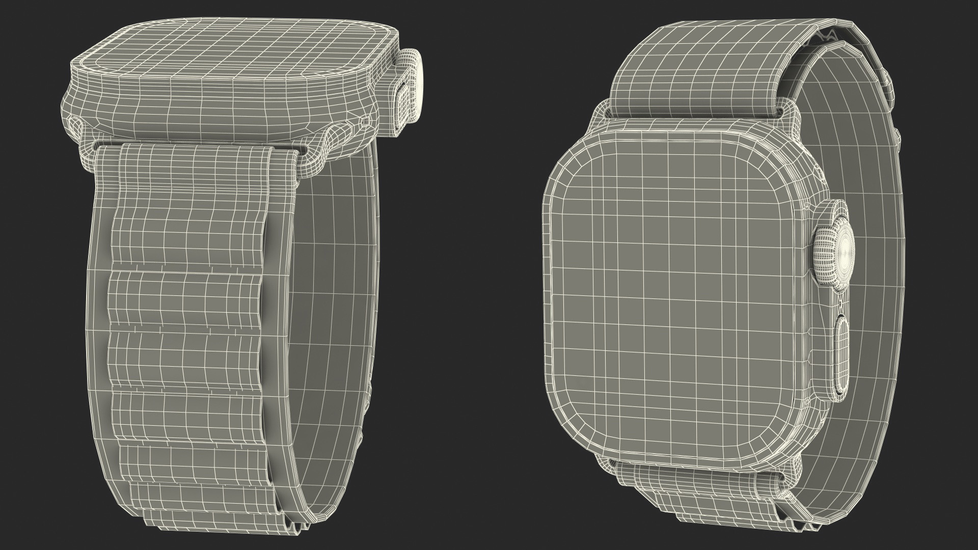 3D model Apple Watch Ultra Alpine Loop Green