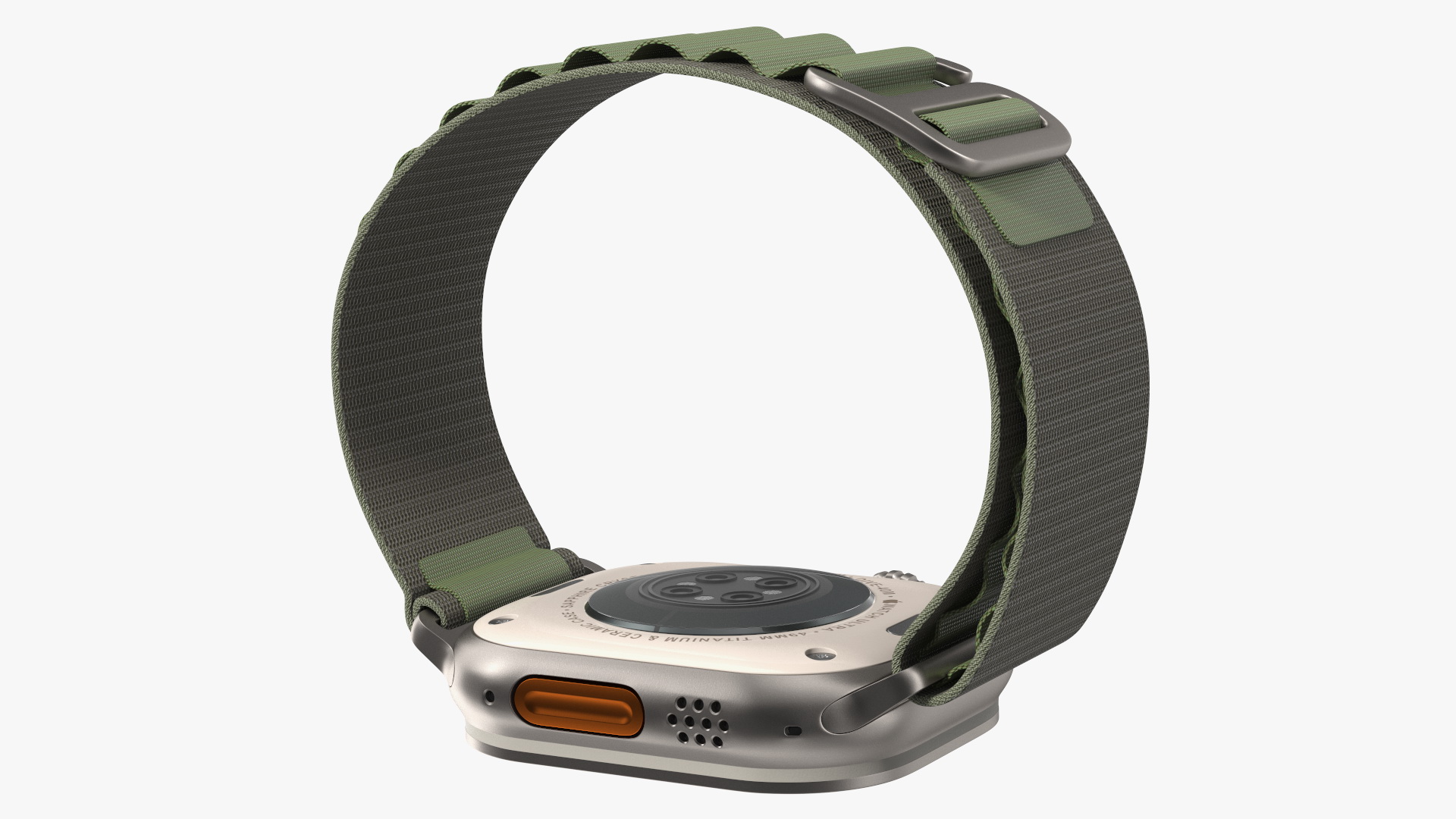 3D model Apple Watch Ultra Alpine Loop Green