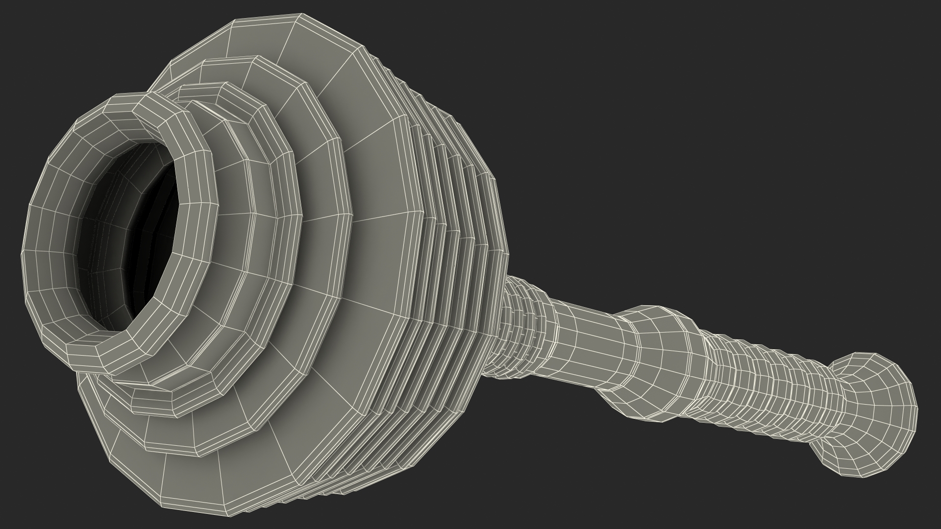 3D Accordion Toilet Plunger Folded