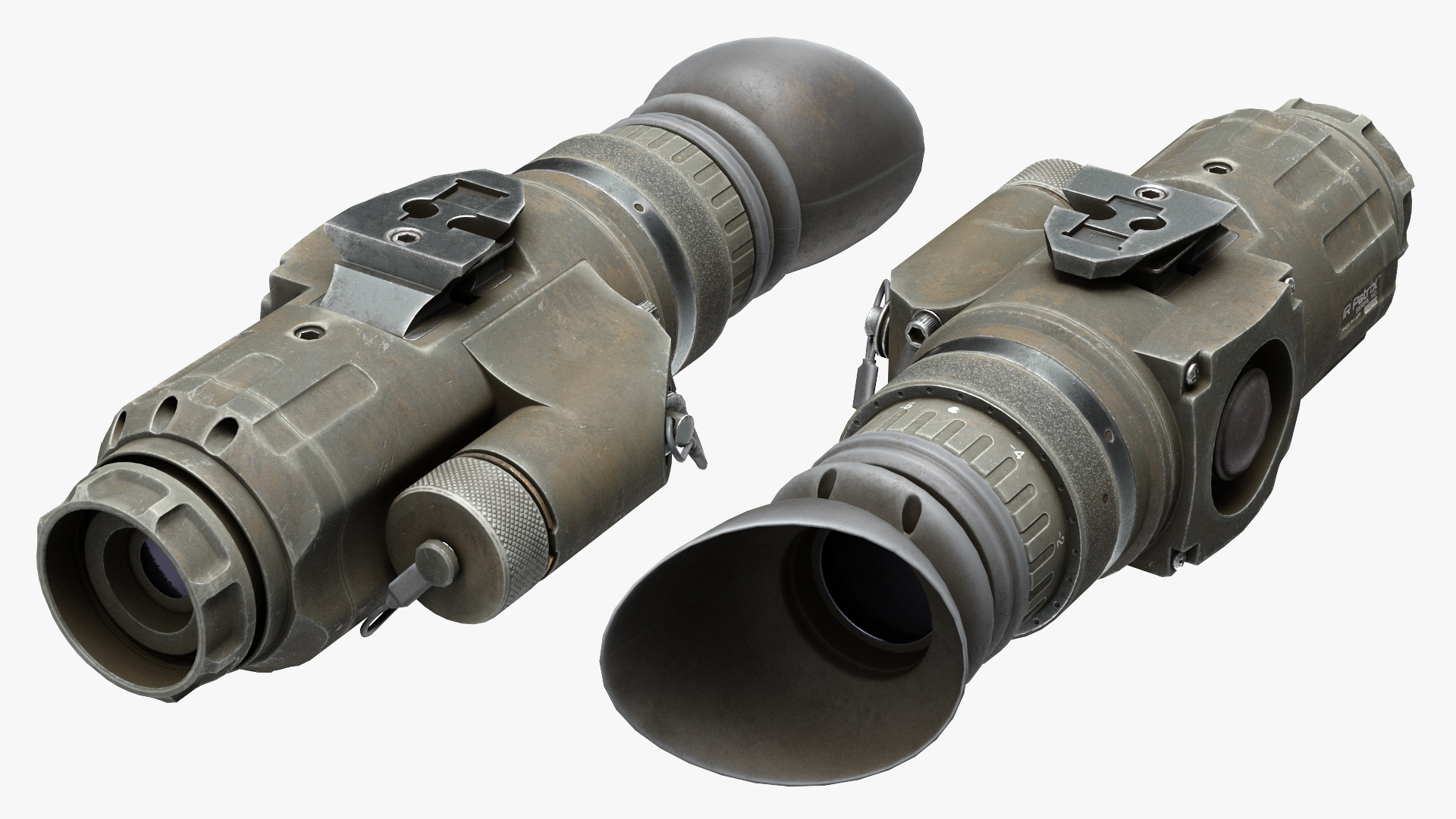 3D Thermal Weapon Scope Trijicon IR Patrol M300W Dirty