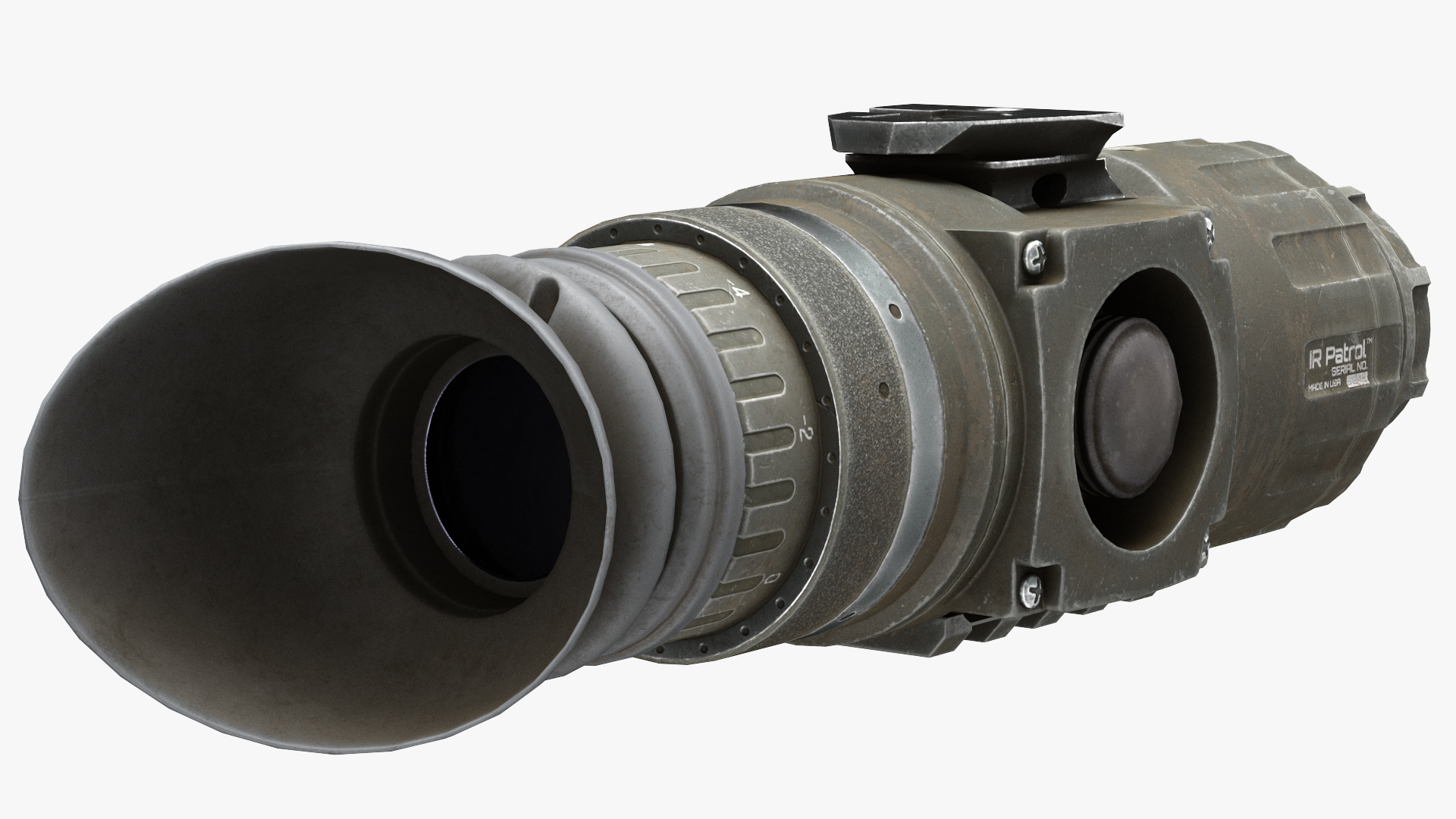 3D Thermal Weapon Scope Trijicon IR Patrol M300W Dirty