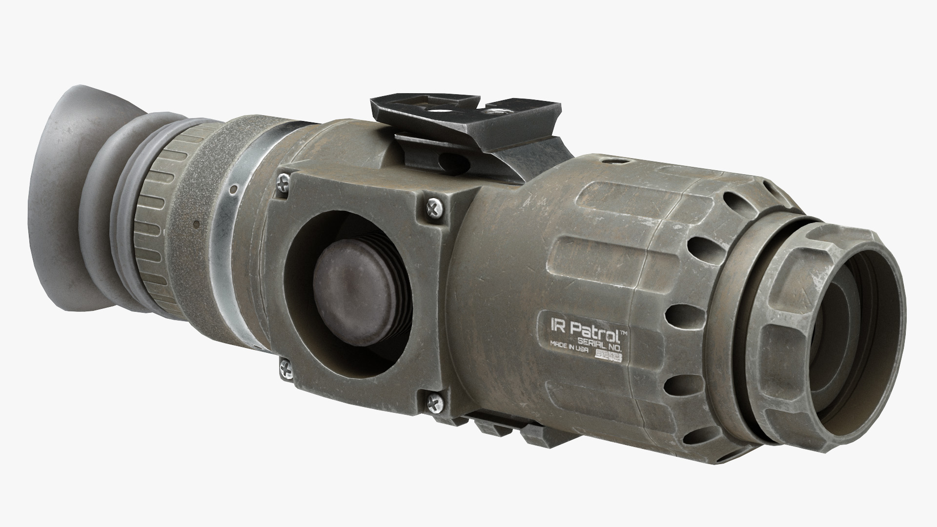 3D Thermal Weapon Scope Trijicon IR Patrol M300W Dirty