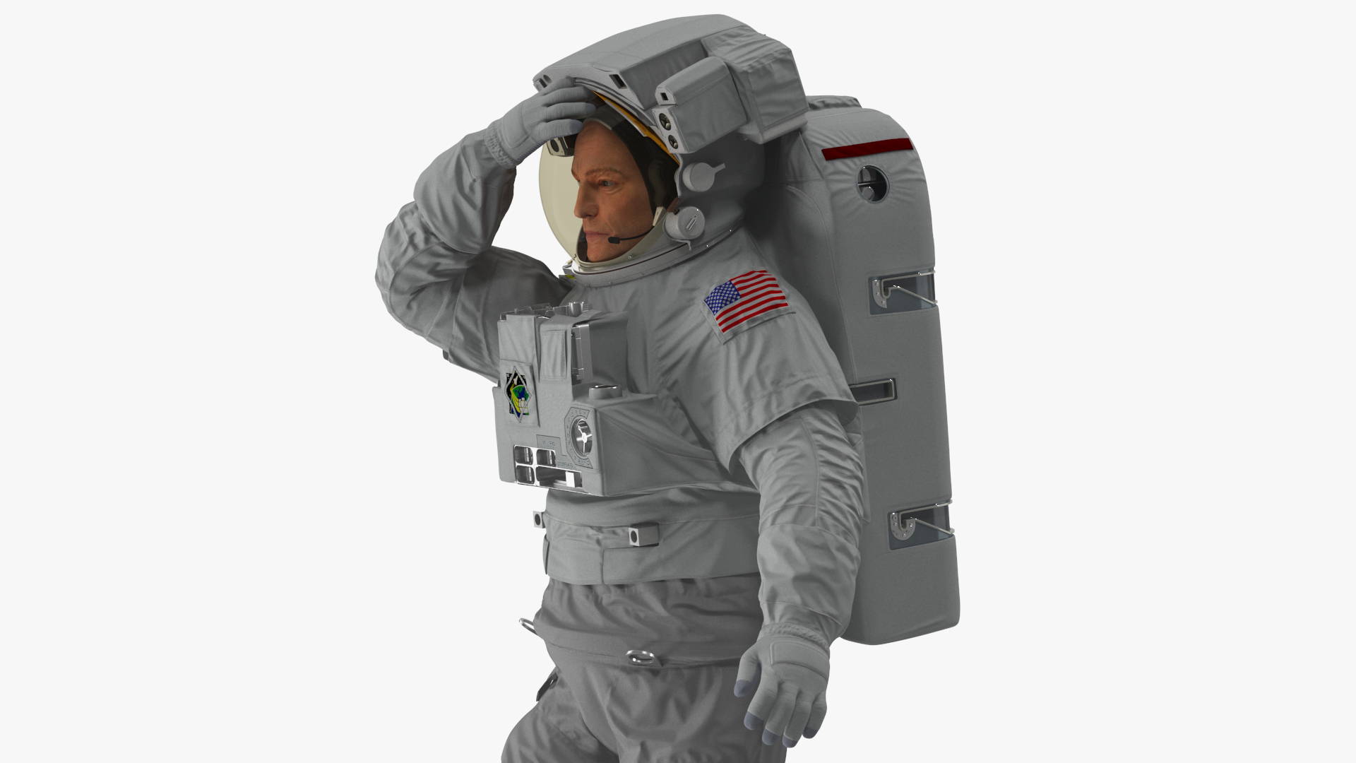 NASA Astronaut Extravehicular Mobility Suit Rigged for Maya 3D model