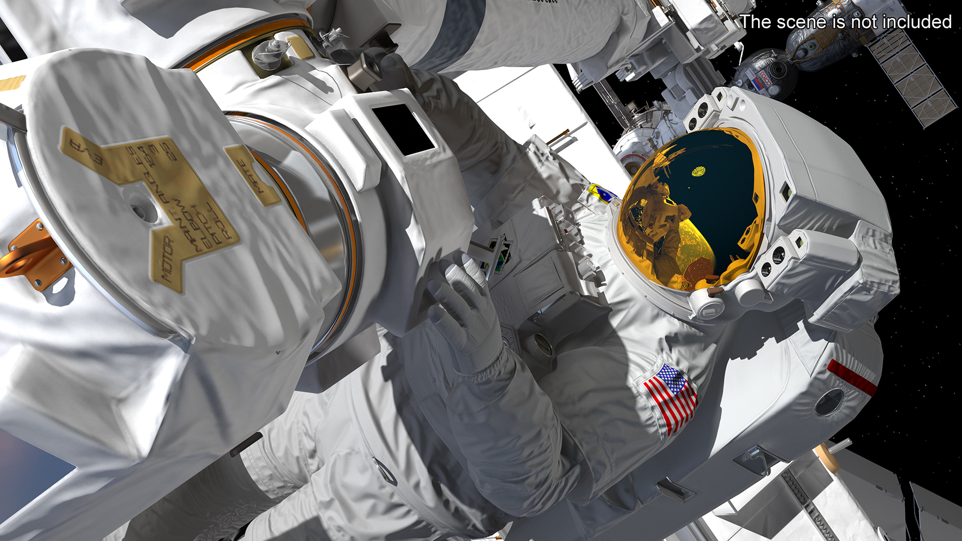 NASA Astronaut Extravehicular Mobility Suit Rigged for Maya 3D model