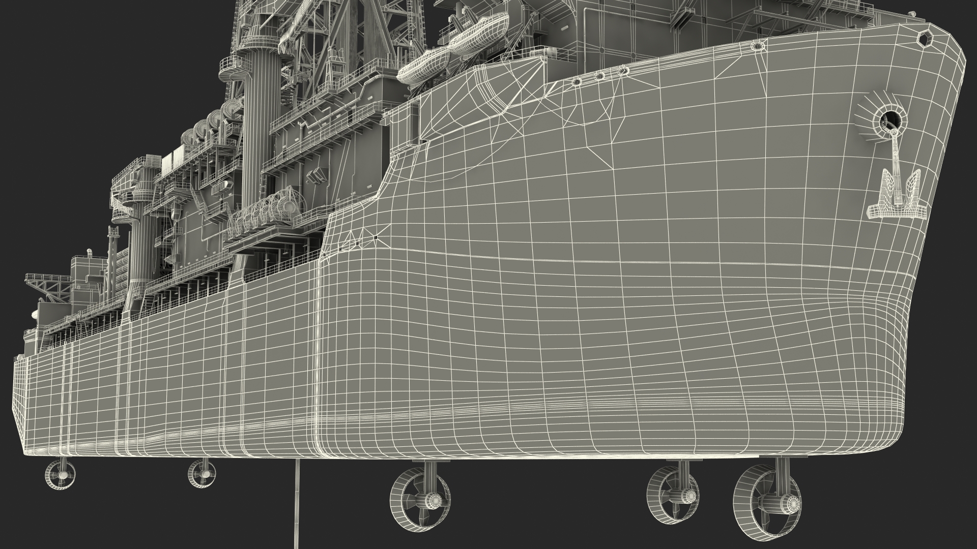 Drillship 3D model