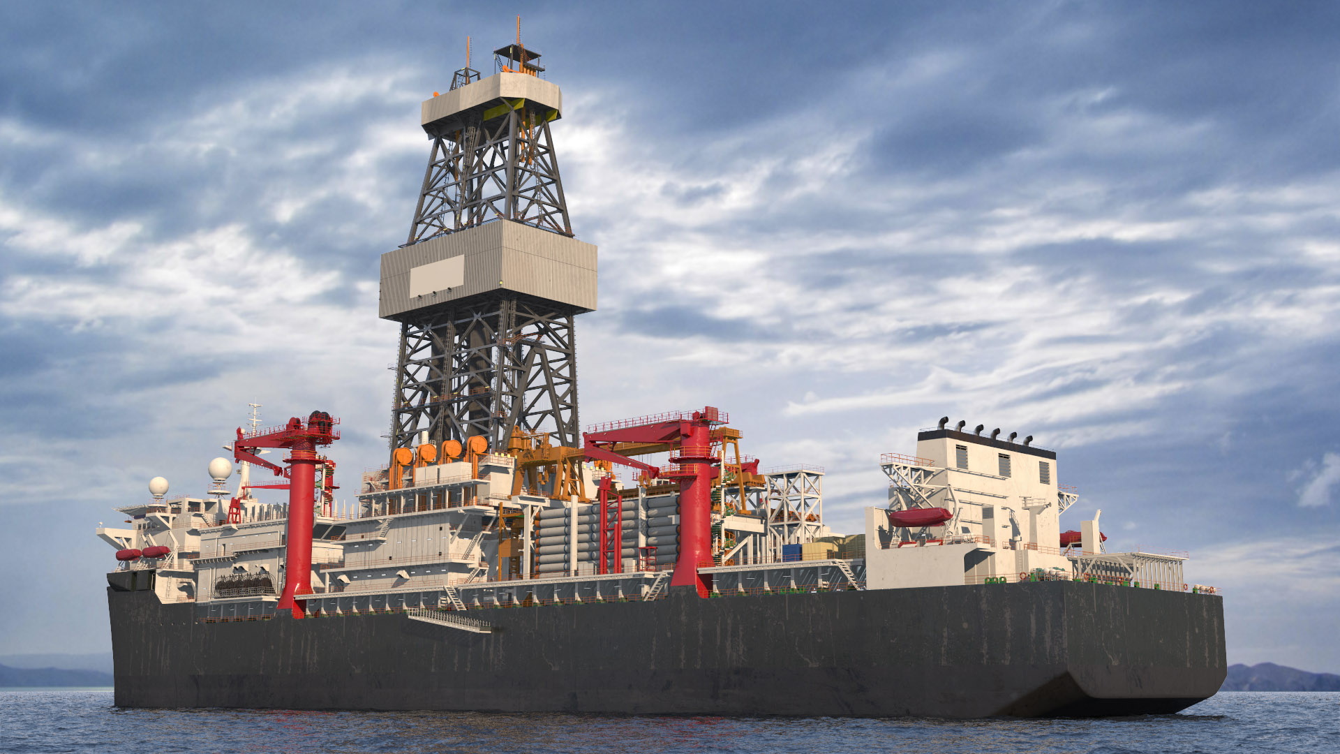 Drillship 3D model