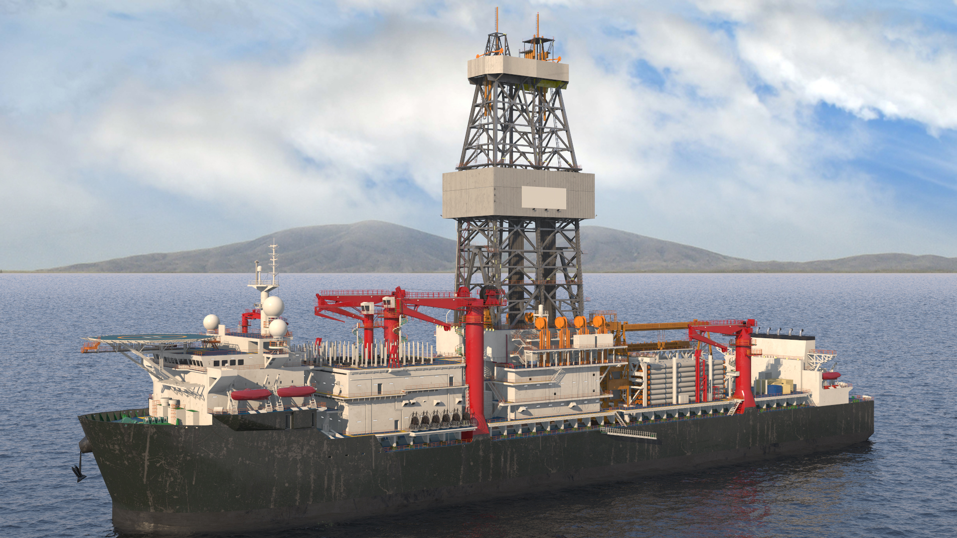 Drillship 3D model