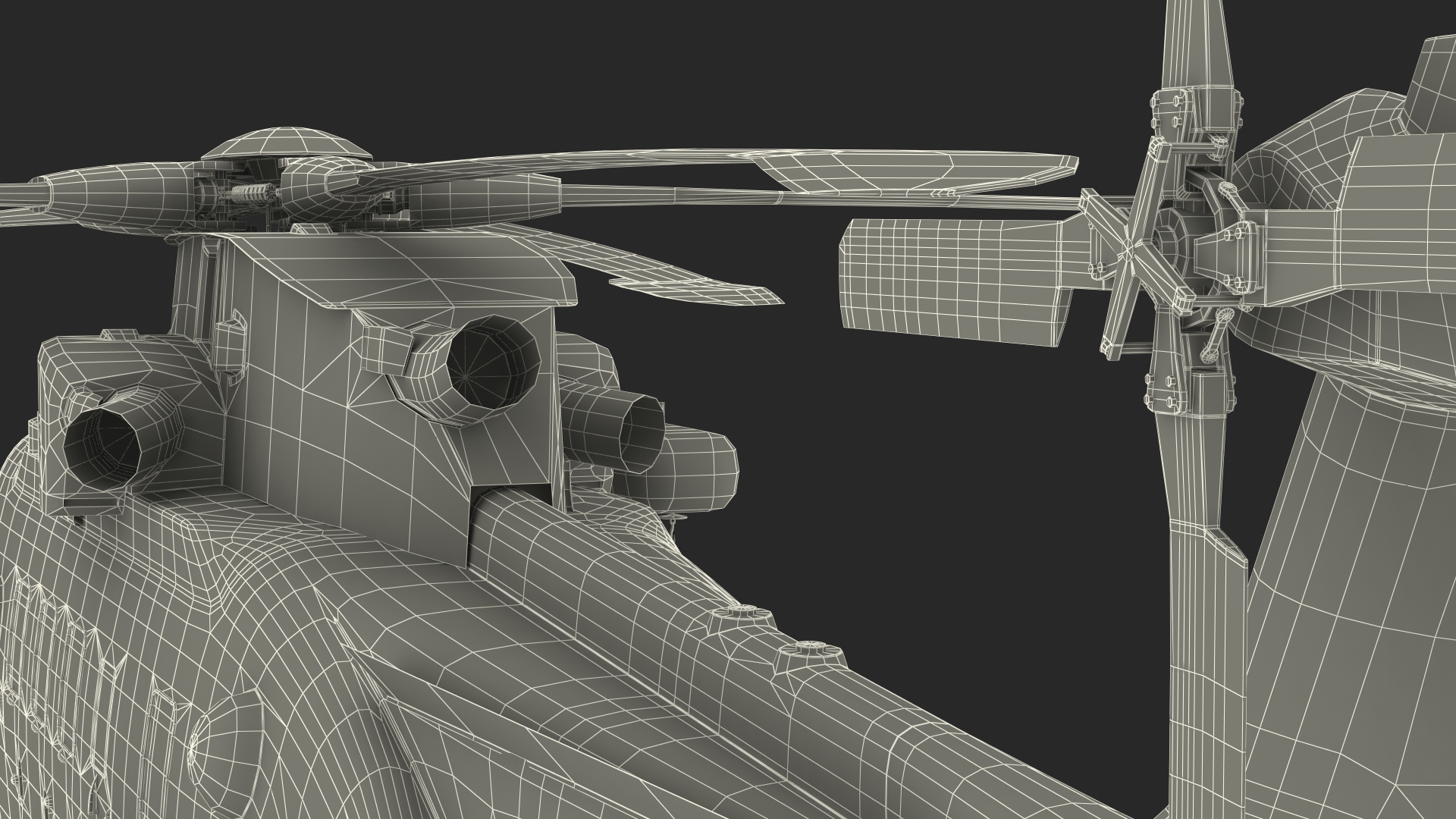 3D model Search and Rescue Helicopter Rigged